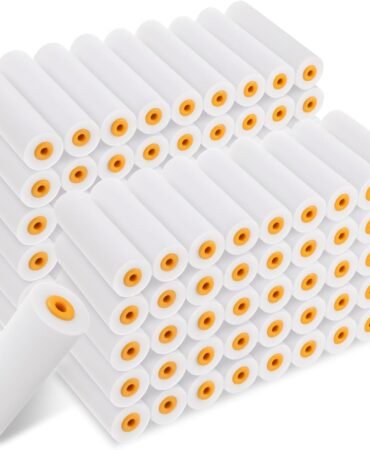 100 Pcs 4 Inch Foam Paint Roller High Density Foam Roller Mini Paint Roller Refills Paint Edger Tool for Walls Brings Smooth Finishes Flat Surfaces