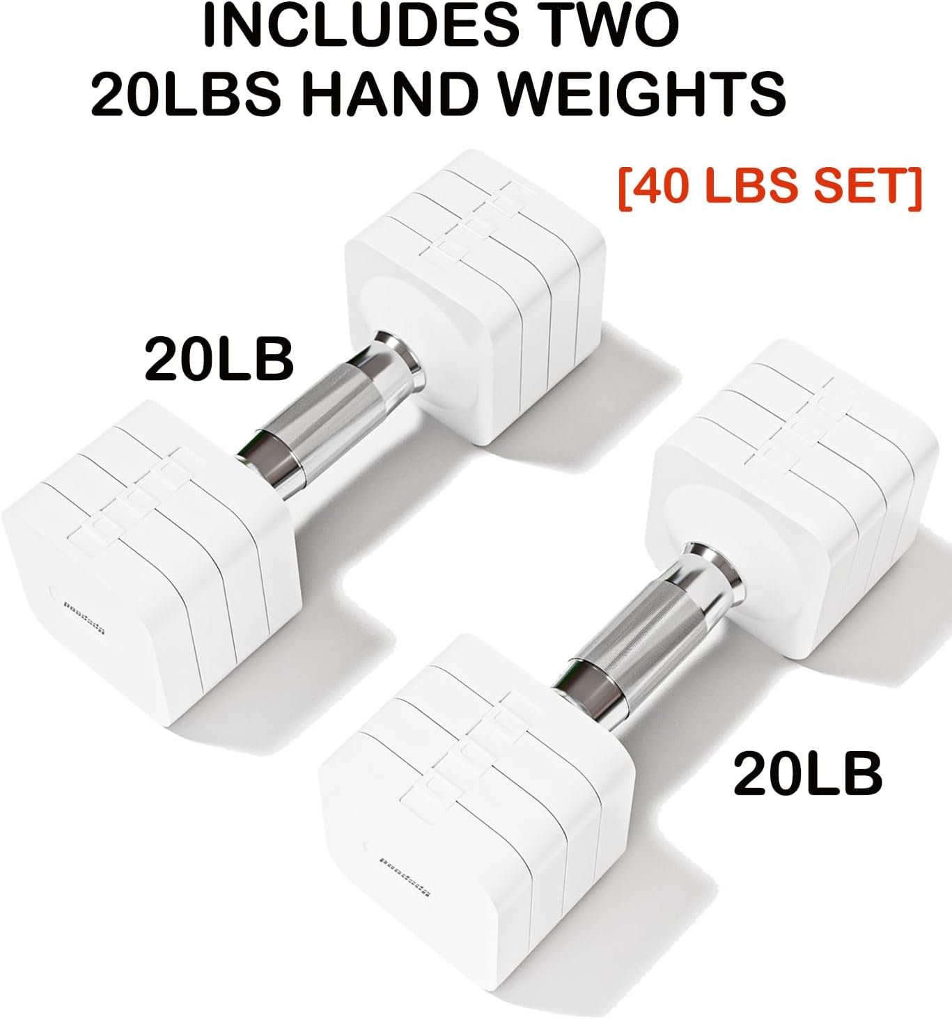 15LB 20LB 30LB 40LB 50LB Adjustable Dumbbell Set Free Weights Dumbbells Set for Women Men Hand Weights Sets Adjust Dumbbell Weight Sets for Home Gym Exercise Workout Strength Training Equipments
