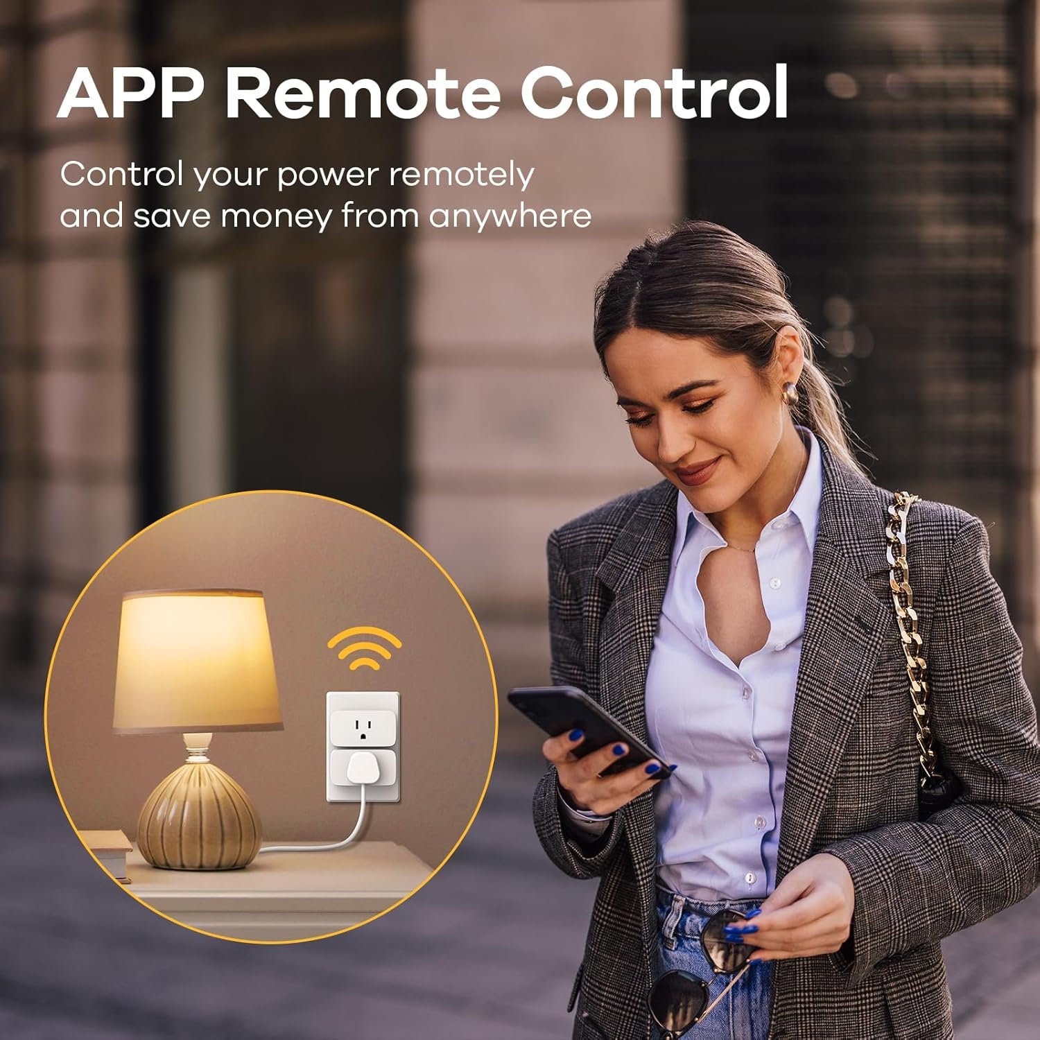 Linkind Matter Smart Plug, Work with Apple Home, Siri, Alexa, Google, SmartThings, Smart Home Smart Outlet Timer 15A/1800W, APP Remote Control & Schedule, 2.4G Wi-Fi Only, 4 Pack
