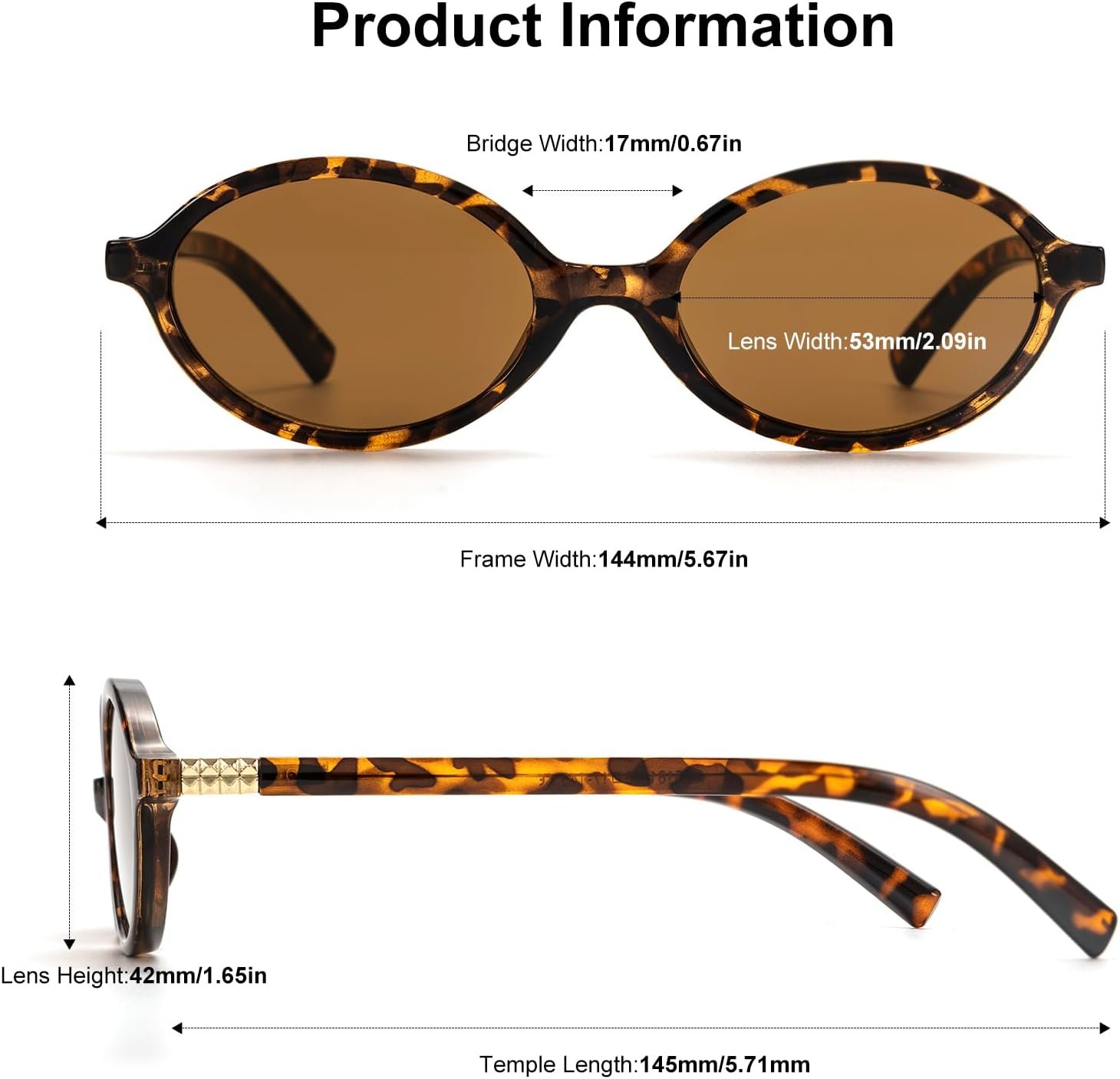 ViewJoy Retro Oval Sunglasses for Women Vintage 90s Y2K Trendy Designer Sun Glasses