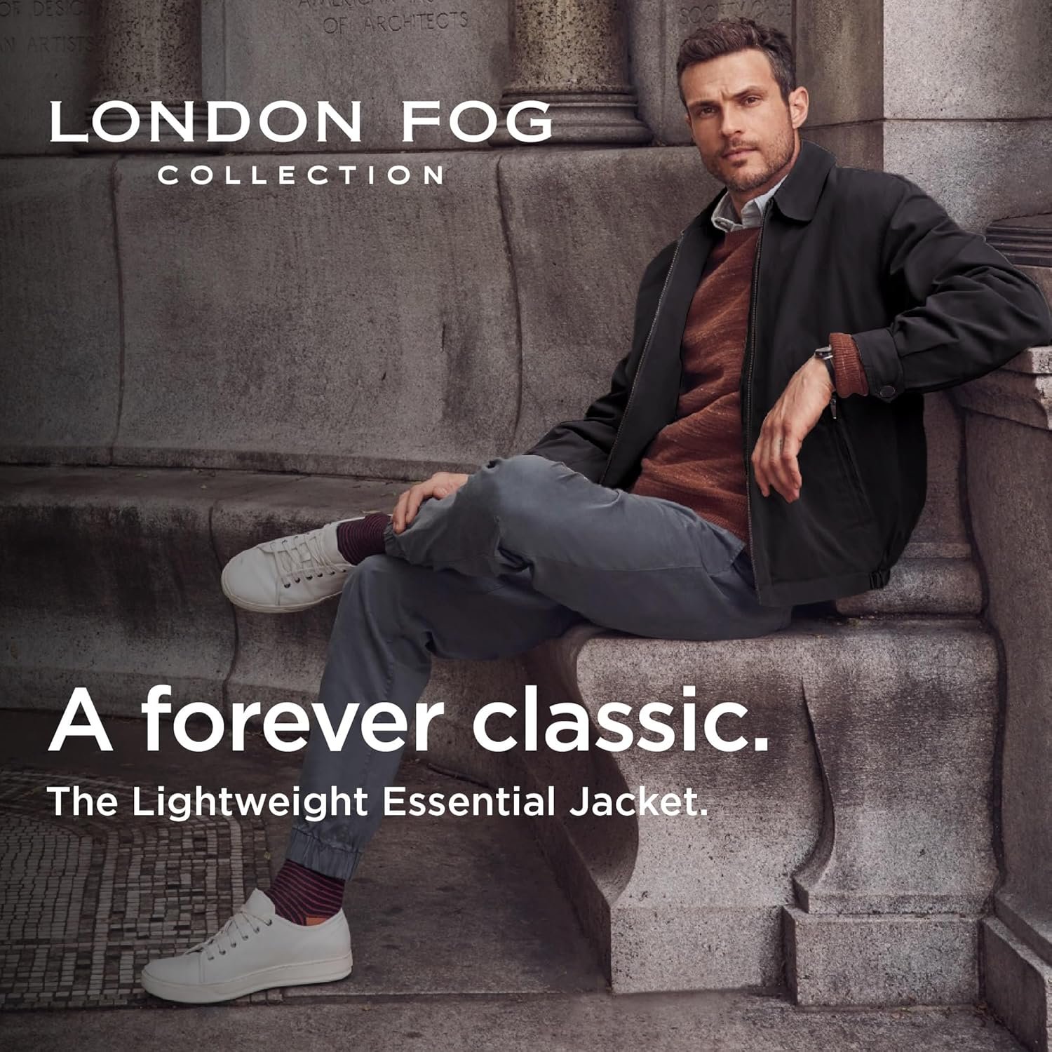 London Fog Men's Auburn Zip-Front Golf Jacket