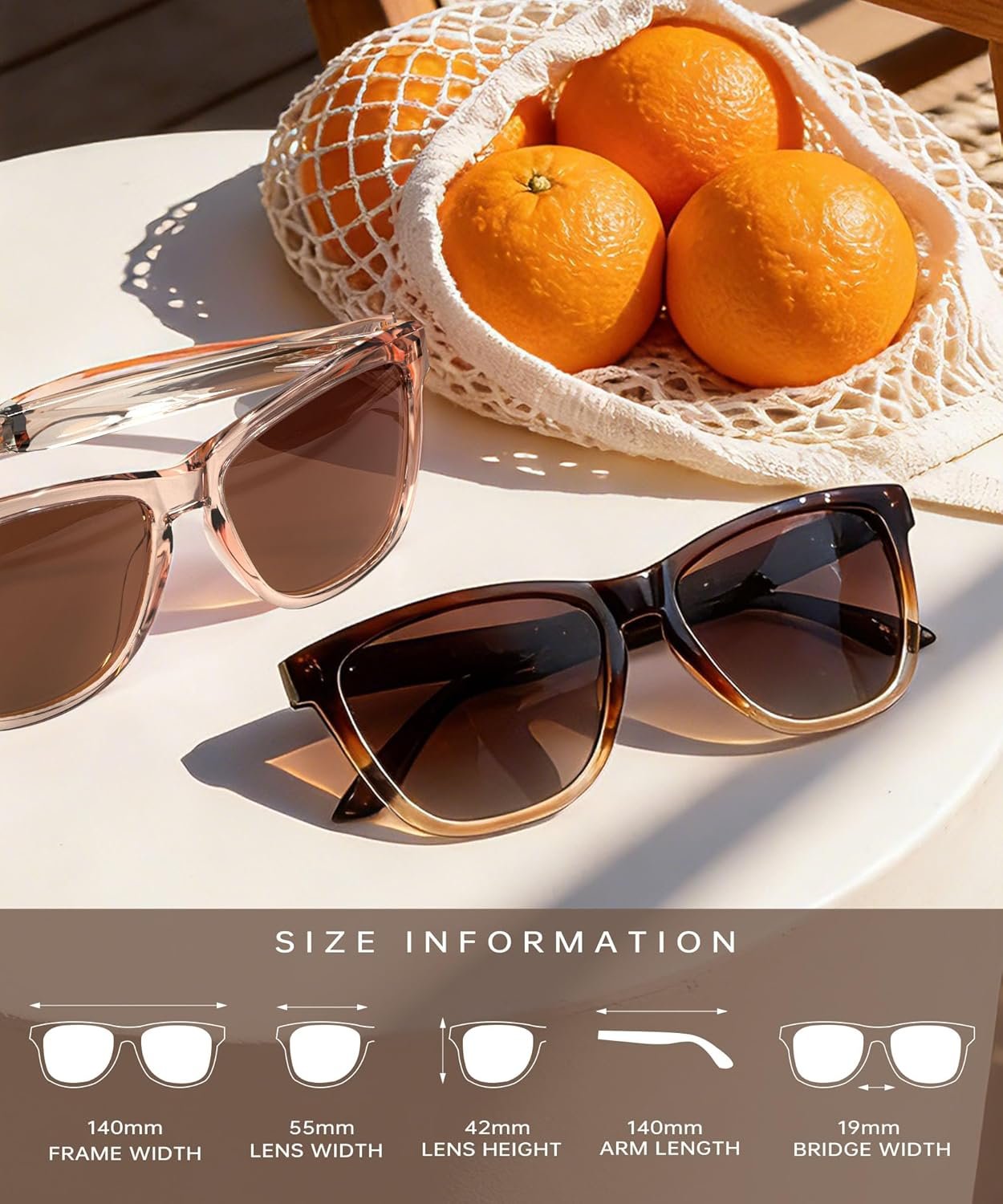 KALIYADI Womens-Sunglasses Polarized Sunglasses-Womens Trendy: Retro Sun Glasses with UV Protection for Travel Driving