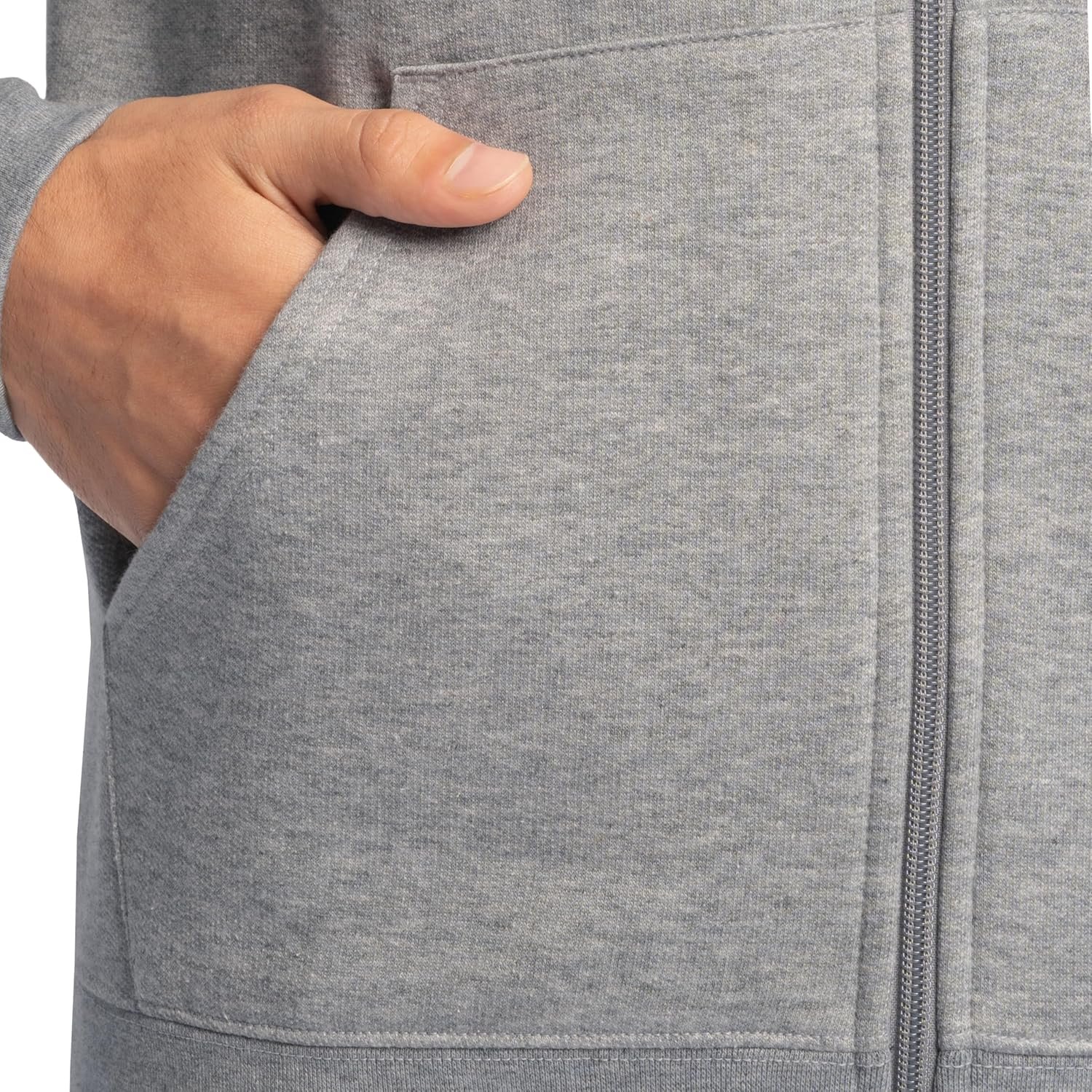 Fruit of the Loom Eversoft Fleece Full Zip Hoodie Sweatshirt