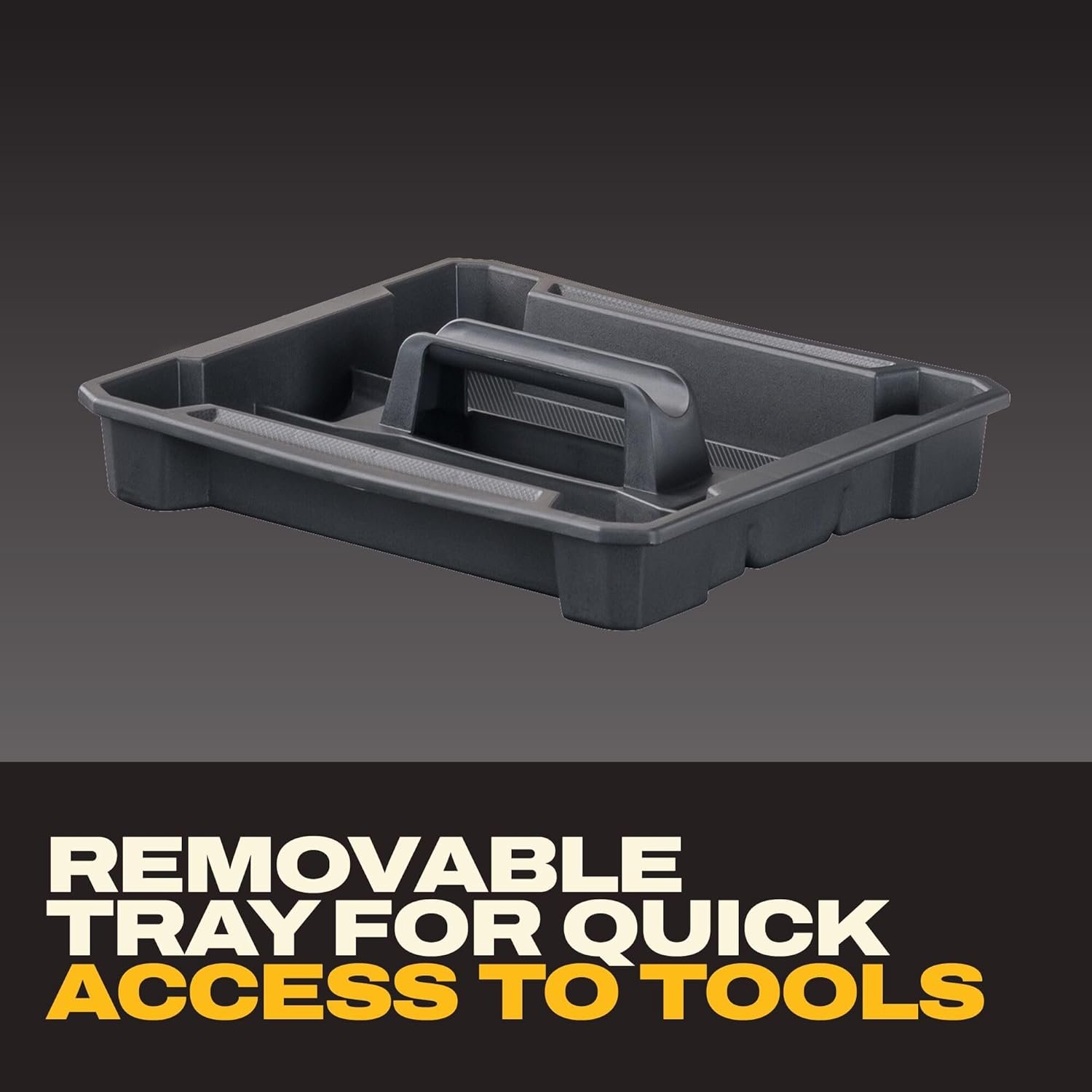 DEWALT TSTAK Tool Box, Extra Large Design, Removable Tray for Easy Access to Tools, Water and Debris Resistant (DWST17806)
