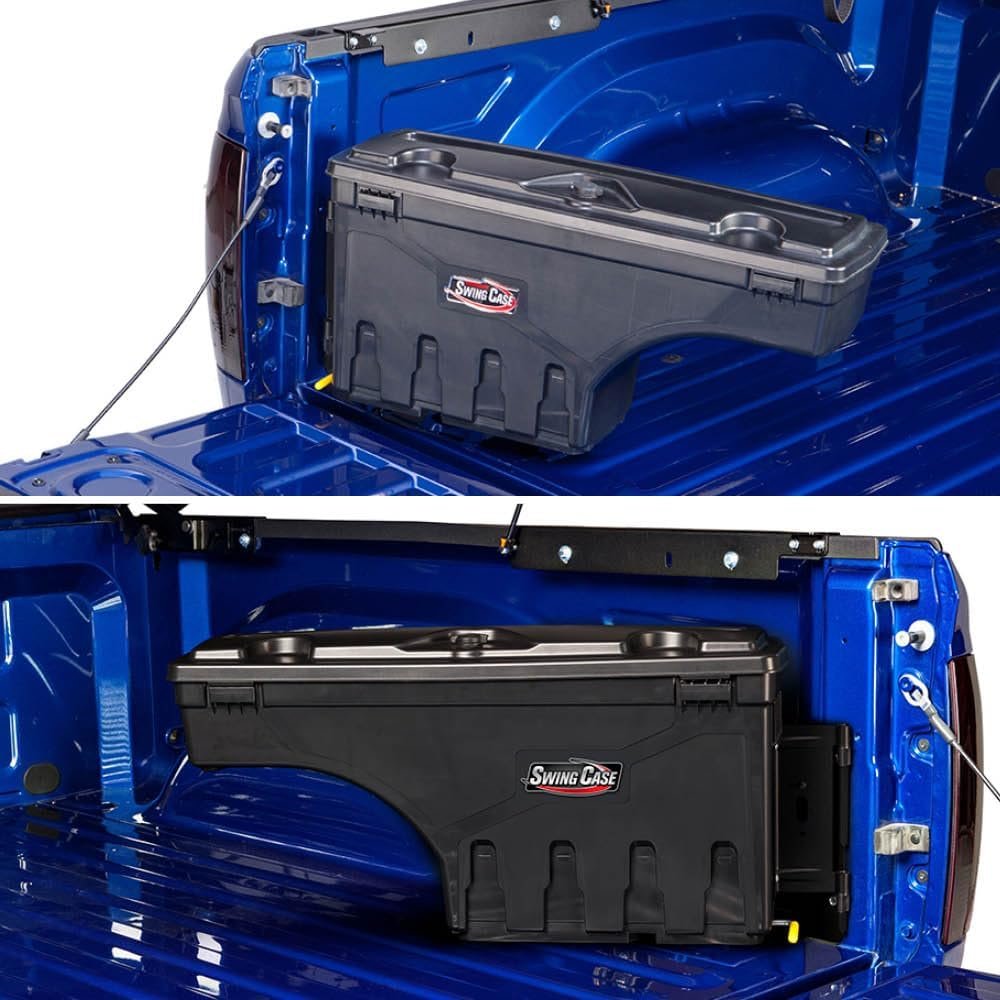 RealTruck UnderCover SwingCase Truck Bed Storage Box | SC203P | Fits 2015 - 2025 Ford F-150 Passenger Side (Includes Lightning)