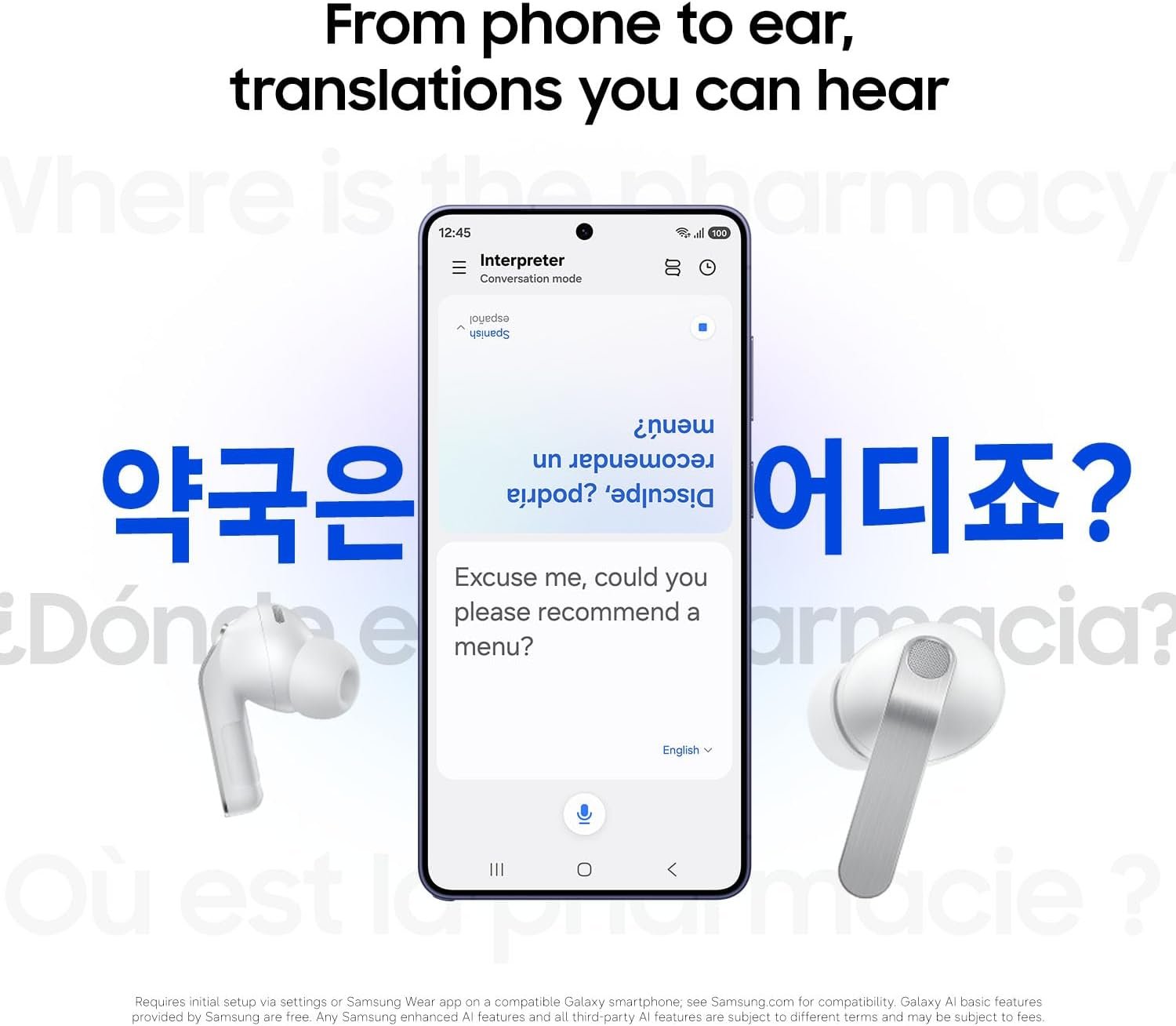 Samsung Galaxy Buds 4 Pro (2026) AI True Wireless Bluetooth Earbuds, Hi-Res Audio, 2-Way Speaker, ANC 2.0, Optimized Comfort, IP57, Live Translation, Black [US Version, 2 Yr Warranty]