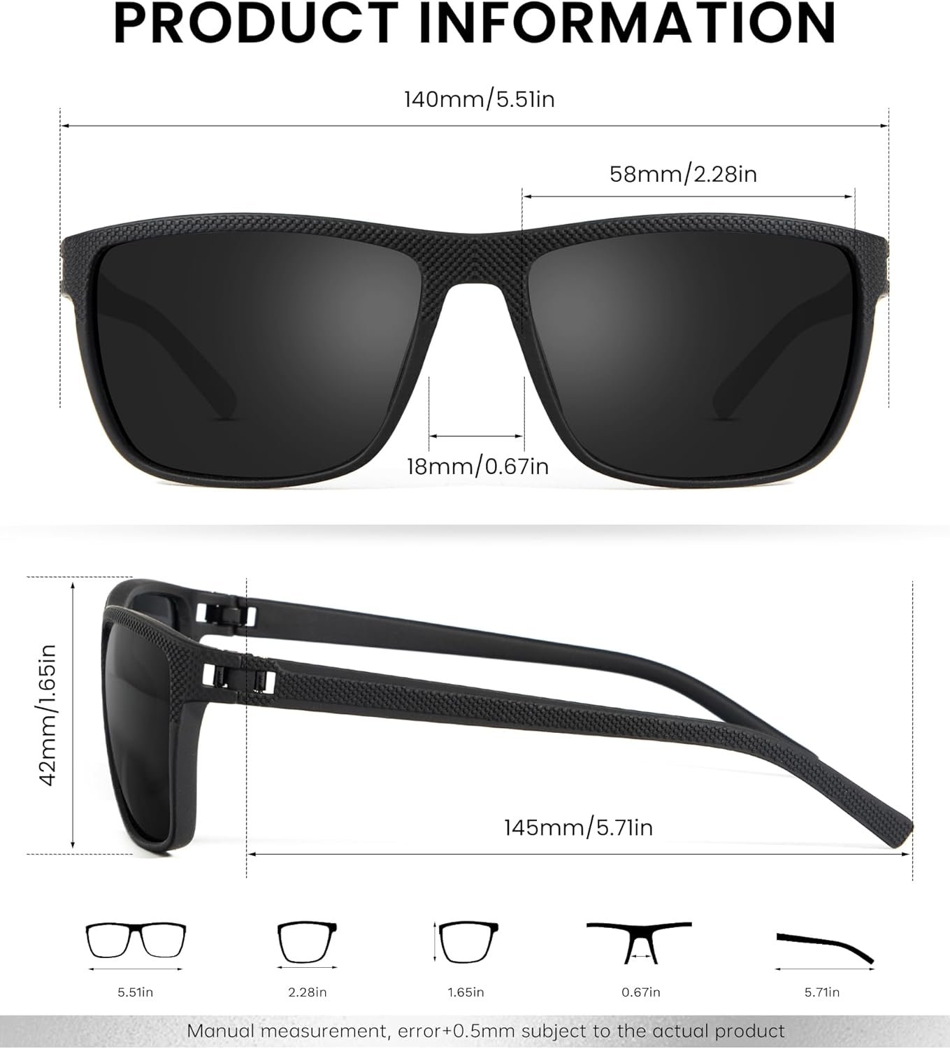 Sunglasses-Men Polarized Mens Sunglasses: Classic Women Sun Glasses UV Protection for Fishing Driving Golf