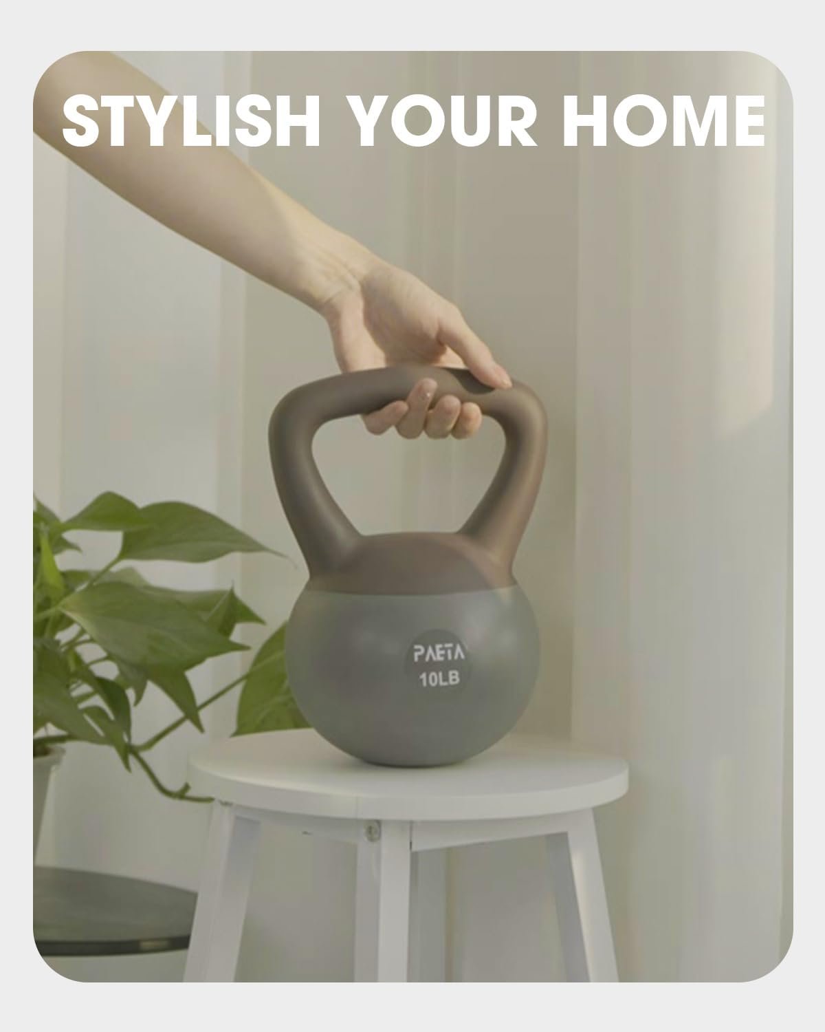 PAETA Soft Kettlebell for Home Fitness – Anti-Slip Grip & Wide Handle Design,Soft Kettlebell Set, Gentle Floor-Friendly Impact – 10lbs, 15lbs, 21lbs, for Home Functional Training