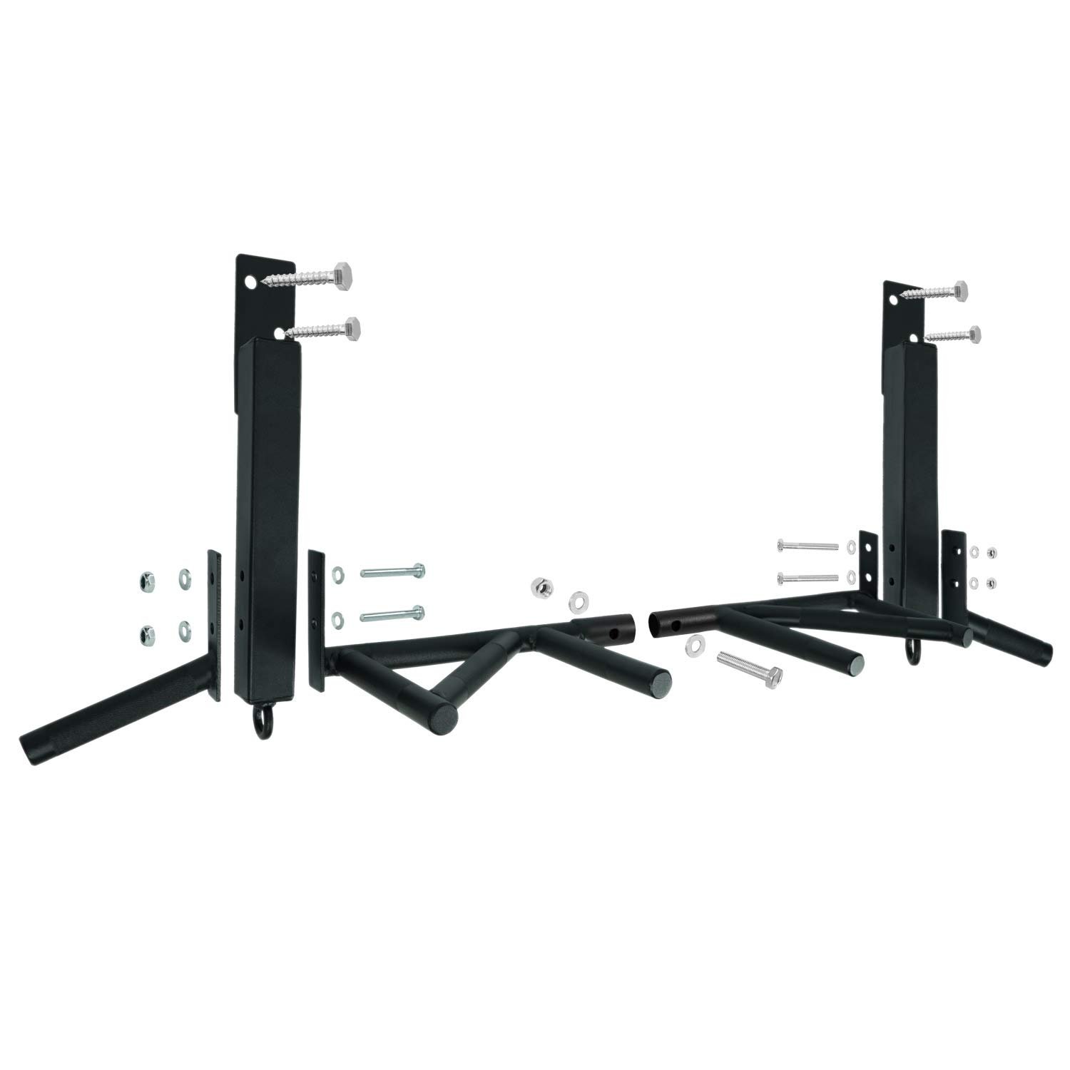 Yes4All Heavy Duty Wall Mounted Pull Up Bar – Multi-Grip Ceiling/Joist Mount Chin-Up Bar for Home Gym Strength Training, 300 lb Capacity, 5 Grip, Steel, Joist Mount, Black