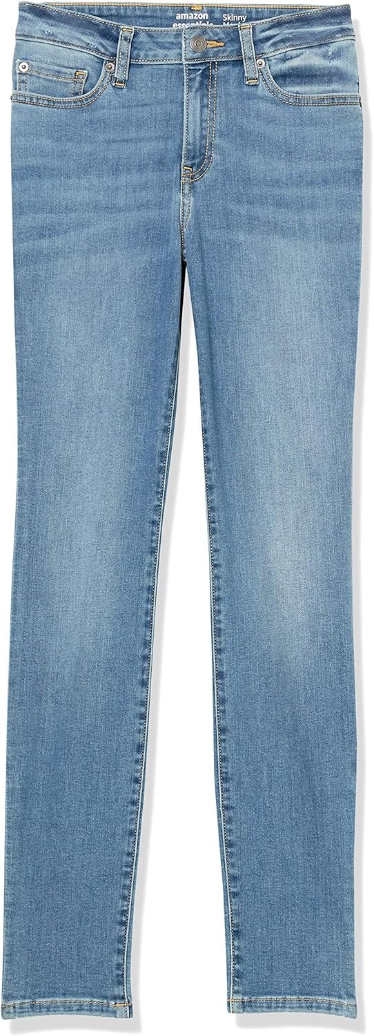 Amazon Essentials Women's Mid-Rise Stretchy Skinny Jeans