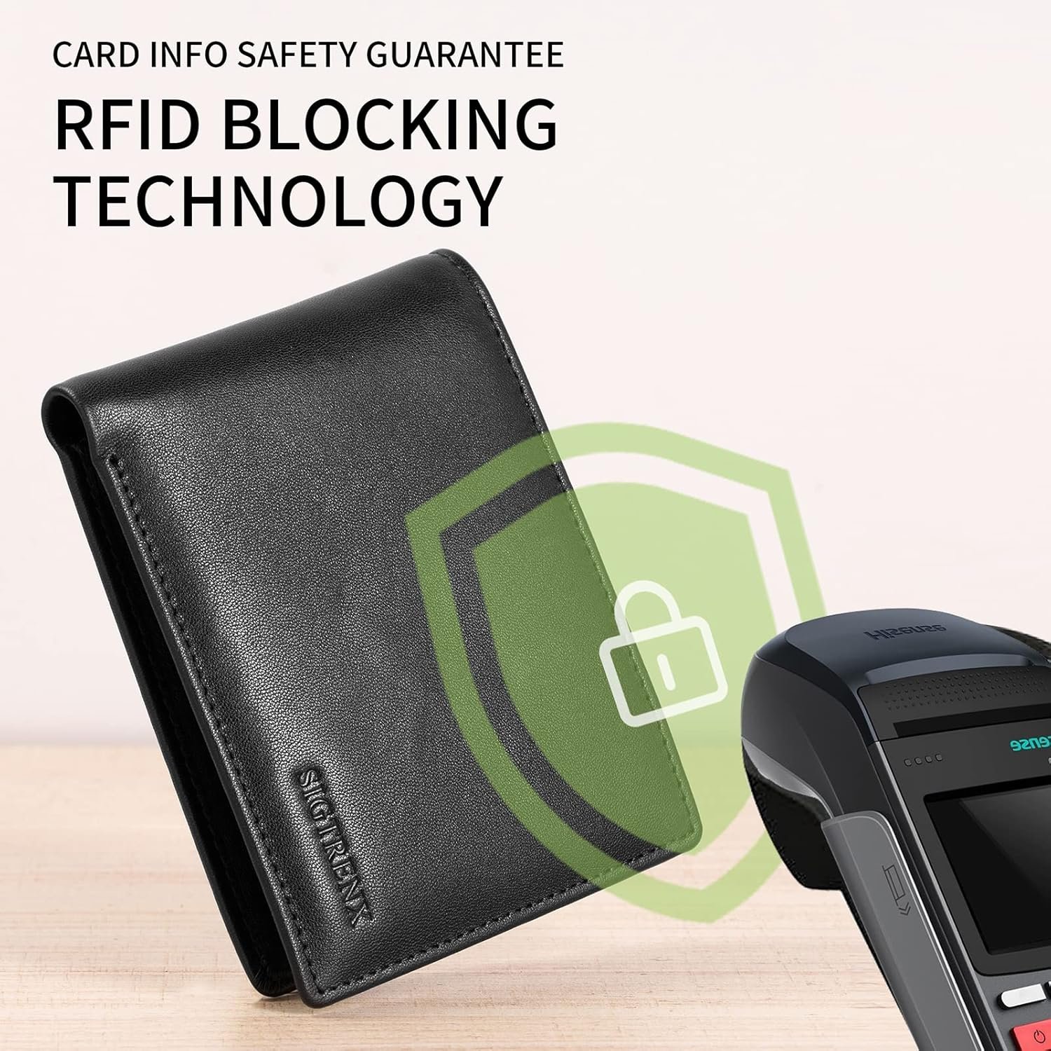 Sigtrenx Leather Wallets for Men, Genuine Leather Mens Wallets Bifold Rfid Blocking with 2 ID Windows