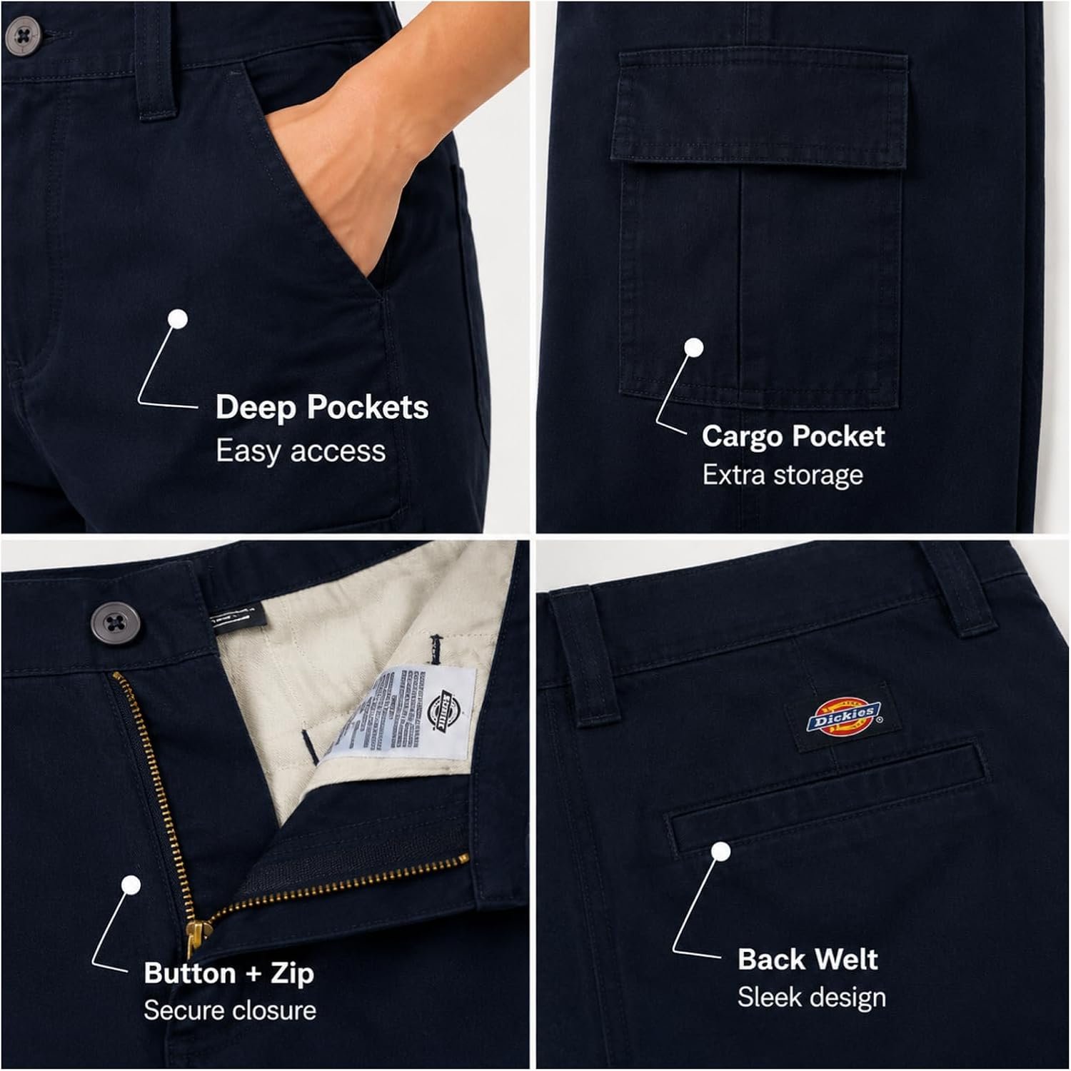 Dickies Women's Cotton Cargo Pant