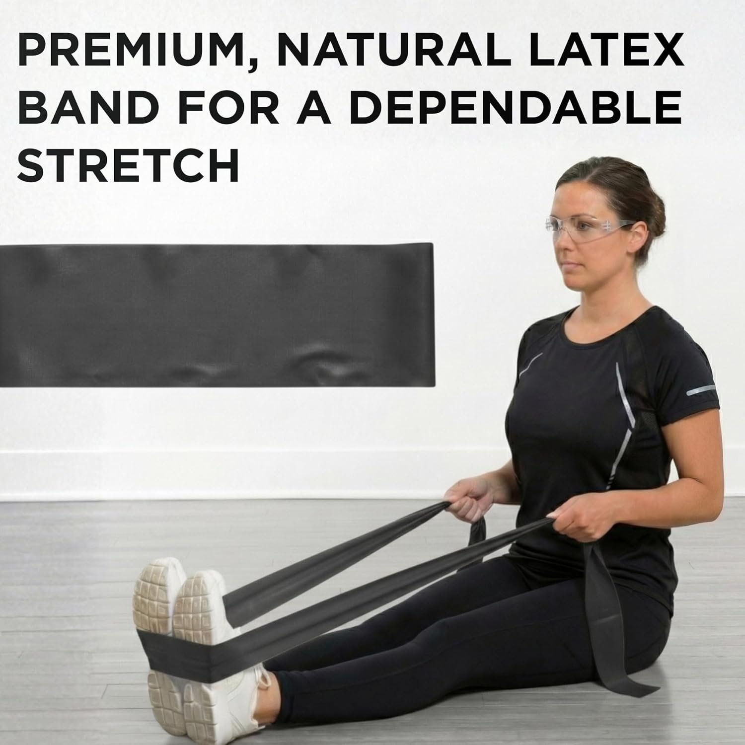 THERABAND Resistance Band, Black, Special Heavy, 50-Yard Roll, Latex, Elastic Band for Exercise, Physical Therapy, Yoga, Pilates, Stretching, Home Workouts, Cut-to-Length, Color-Coded Levels