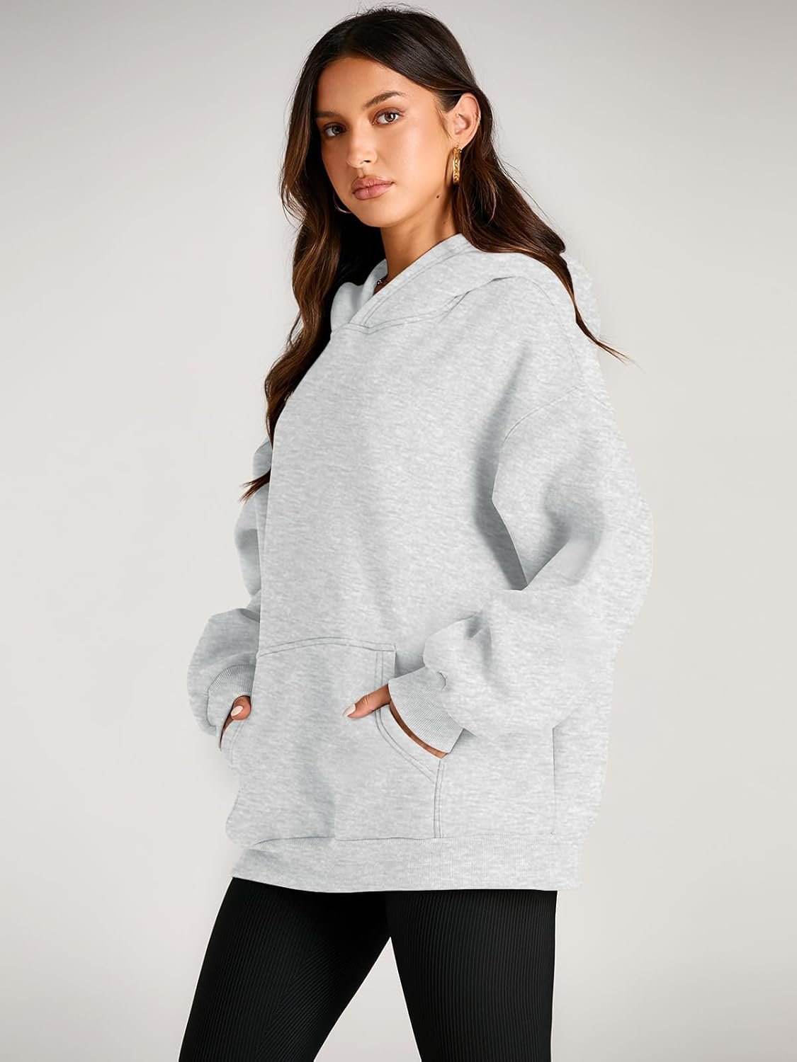 EFAN Women's Oversized Comfort Fleece Hoodies, Cozy Trendy Pullover Sweatshirts with Pockets For Fall & Winter