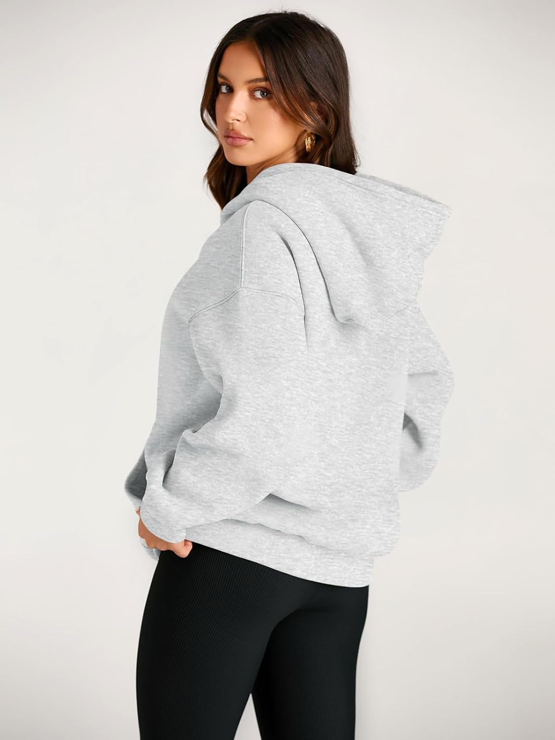 EFAN Women's Oversized Comfort Fleece Hoodies, Cozy Trendy Pullover Sweatshirts with Pockets For Fall & Winter