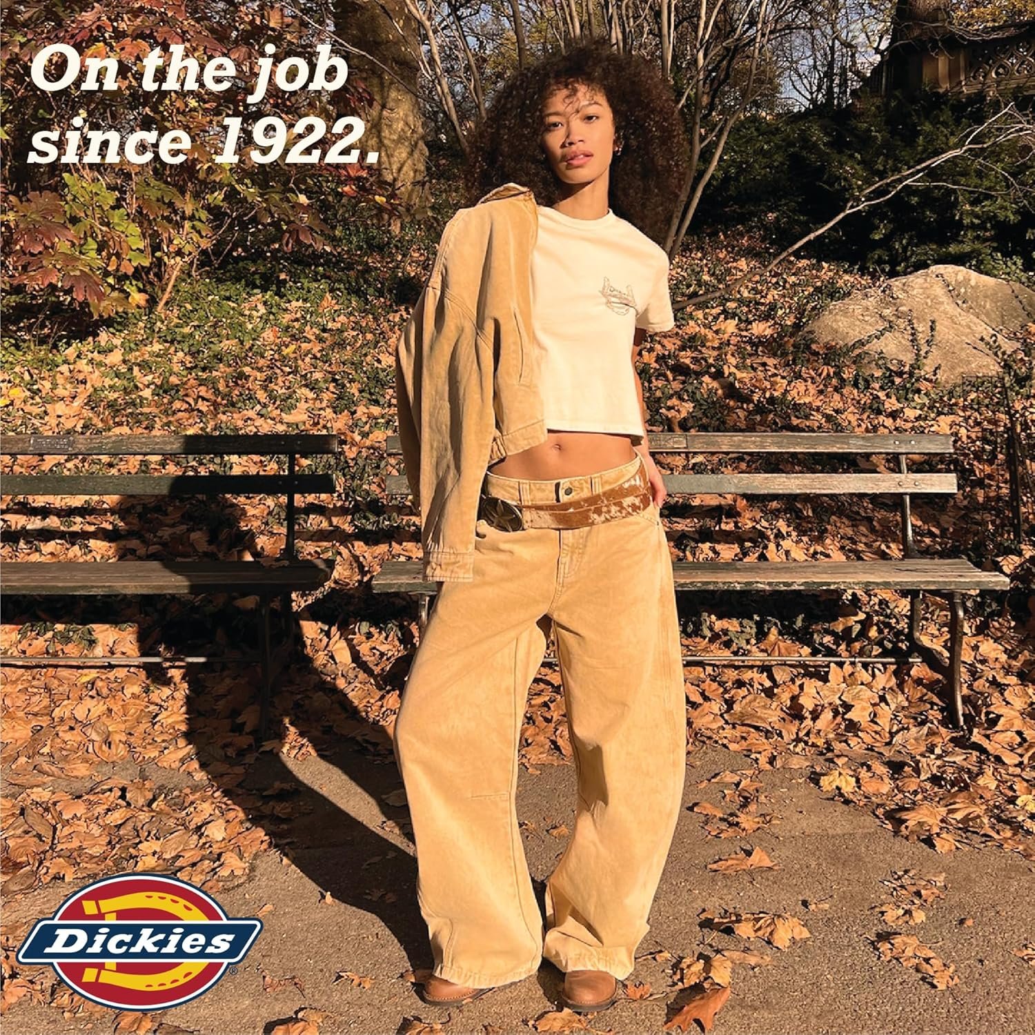 Dickies Womens Cargo Pants - Relaxed Straight Leg Rugged Duck Canvas Non Stretch Work Pants for Women Casual Utility Workwear