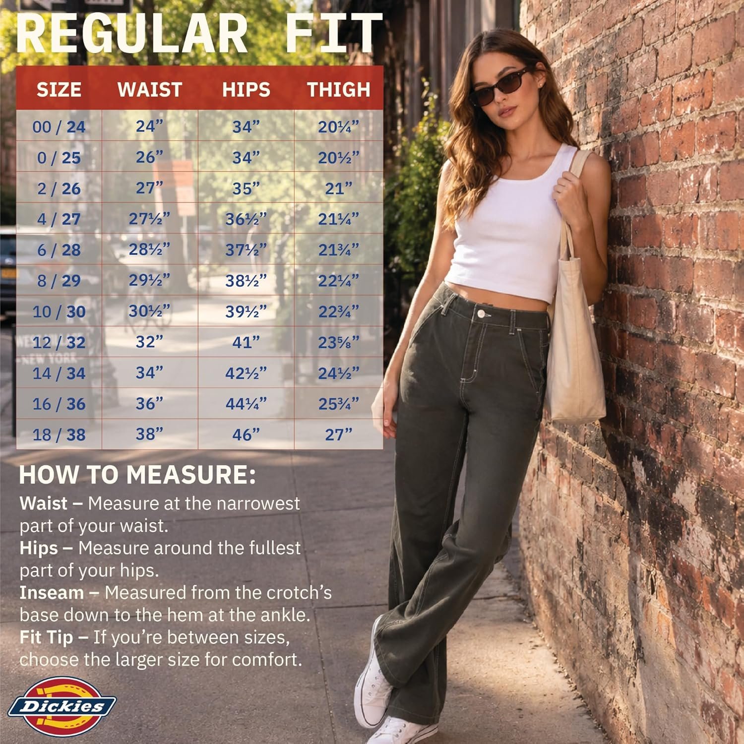 Dickies Womens Cargo Pants - Relaxed Straight Leg Rugged Duck Canvas Non Stretch Work Pants for Women Casual Utility Workwear