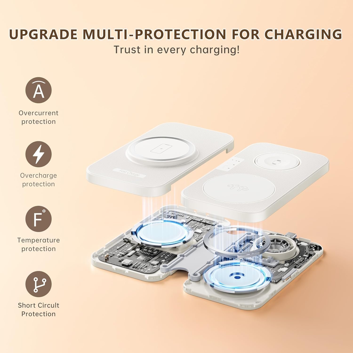 2026 Traveling Portable Wireless Mag-Safe Fast Charging Station,Magnetic 3 in 1 Charger for iPhone 17 16 15 14 13 12 Pro Max Plus,Apple Watch Series & Air pods 4 3 2 Pro-Gifts for Family