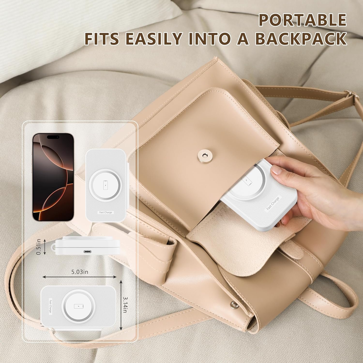 2026 Traveling Portable Wireless Mag-Safe Fast Charging Station,Magnetic 3 in 1 Charger for iPhone 17 16 15 14 13 12 Pro Max Plus,Apple Watch Series & Air pods 4 3 2 Pro-Gifts for Family