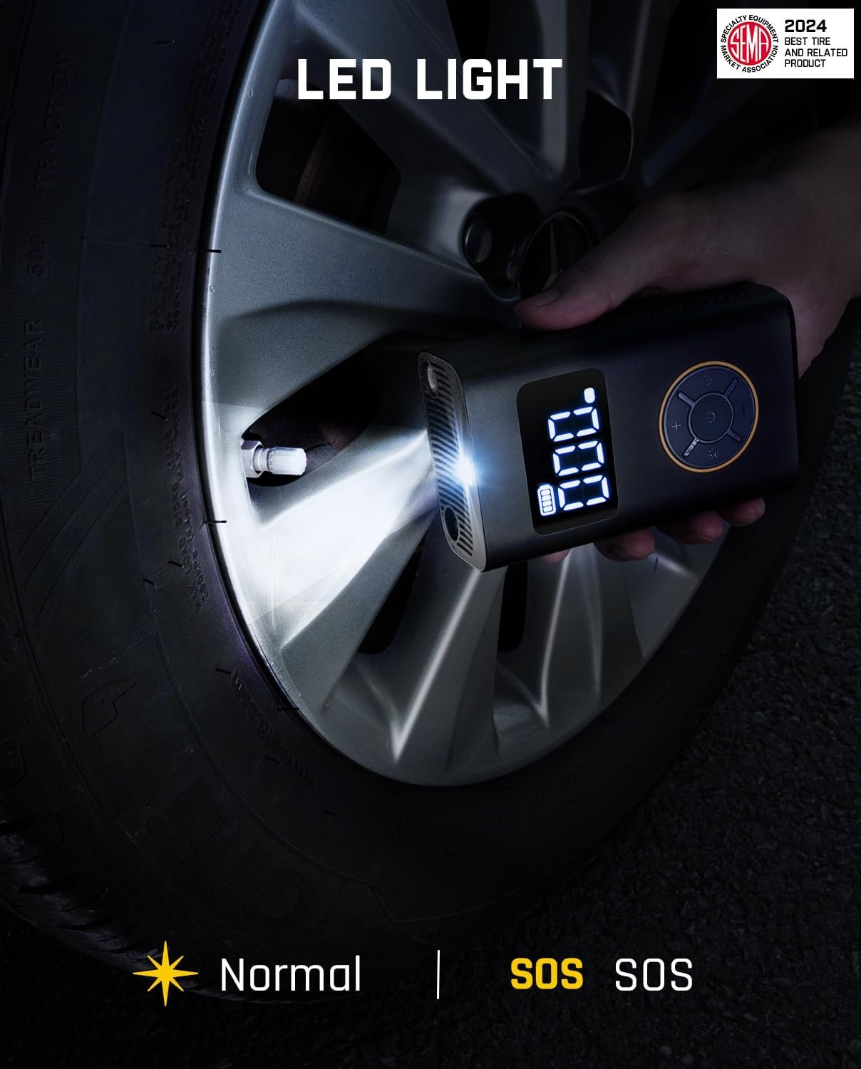 Fanttik X9 Pro Portable Tire Inflator for Compact Car, 1Min Fast Inflate Electric Bike Pump with Digital Tire Pressure Gauge, 150PSI Air Compressor for Electric Bikes, Motorcycle, Ball, Ideal for Dad