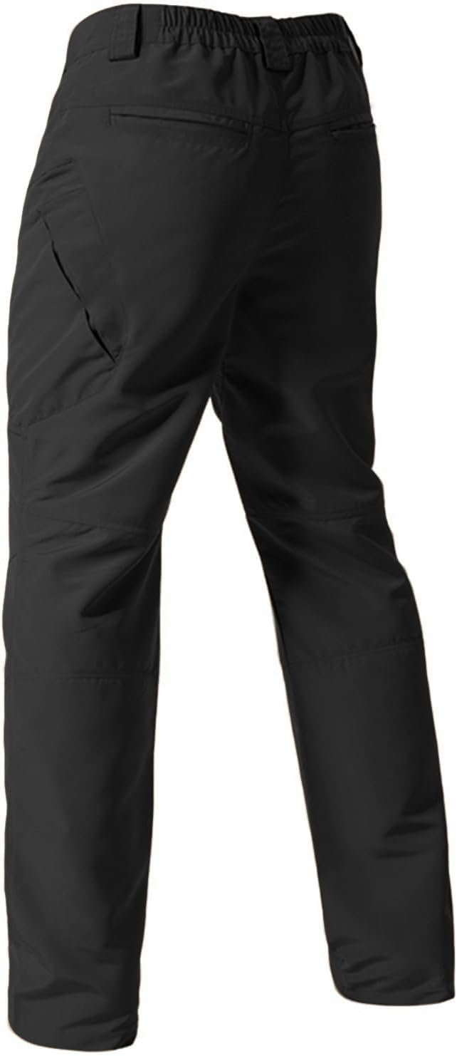 Men's Stretch Tactical Pants,Water Resistant Ripstop Cargo Pants,Lightweight Outdoor Work Hiking Pants with Pockets(No Belt)