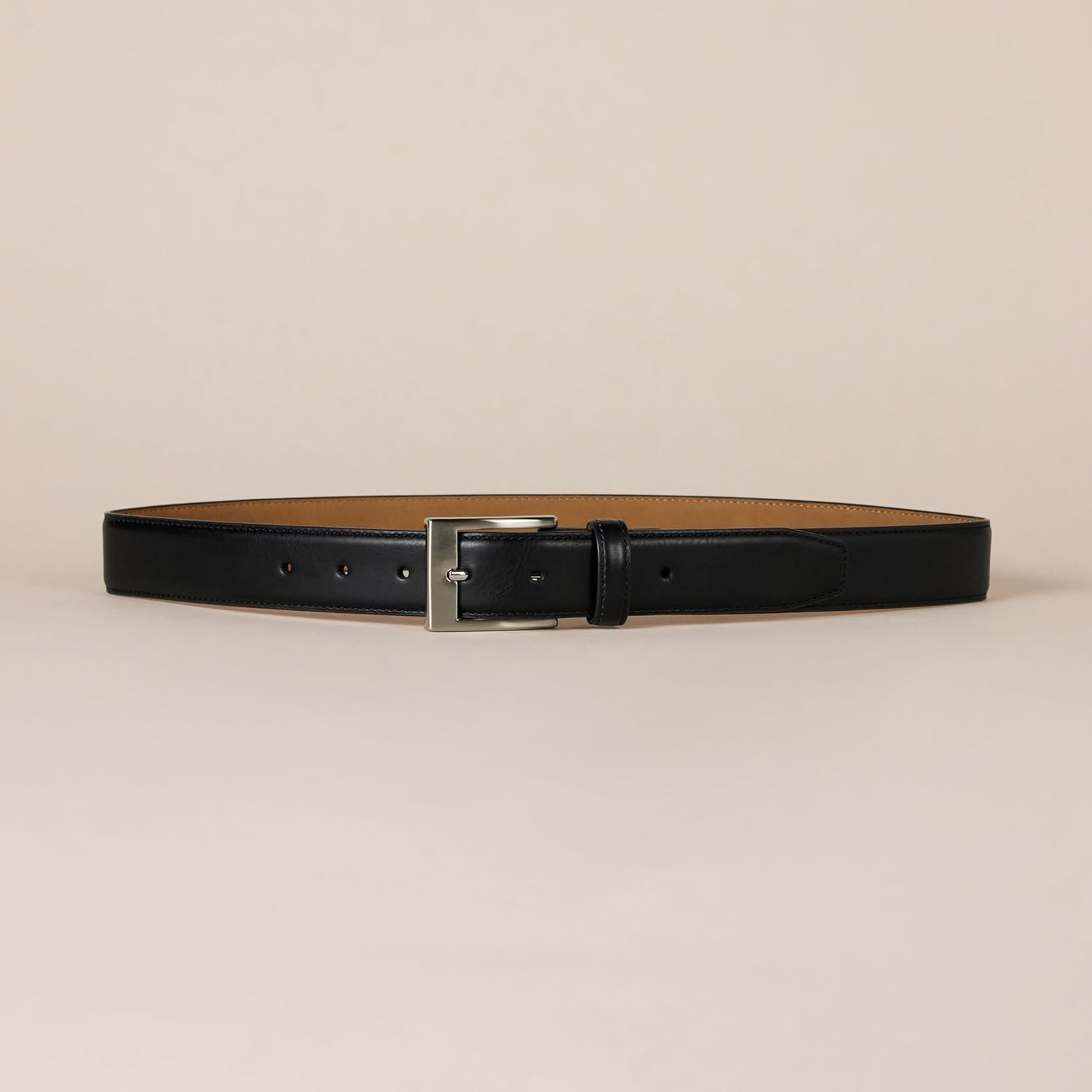 Amazon Essentials Men's Leather Belt, Classic Style