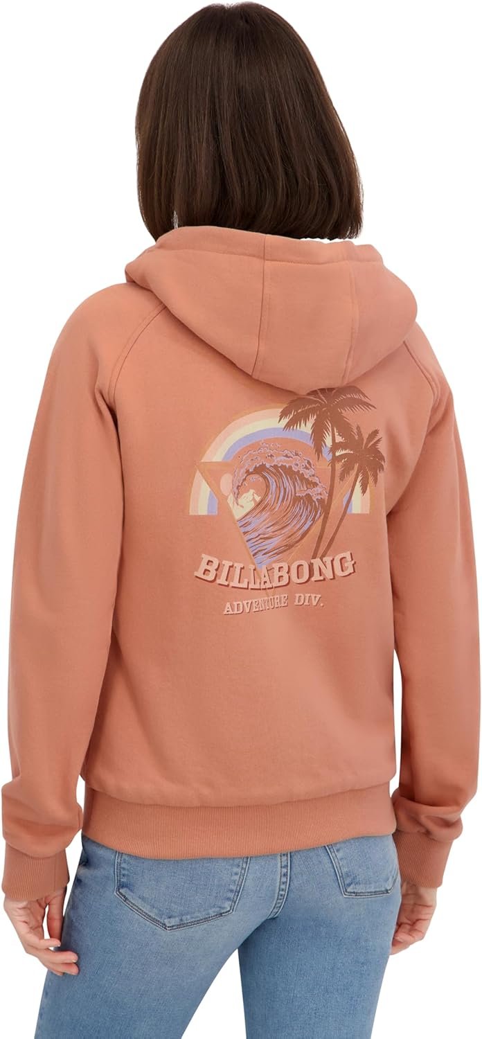 Billabong Women's Full Zip Sherpa Lined Hoodie Jacket