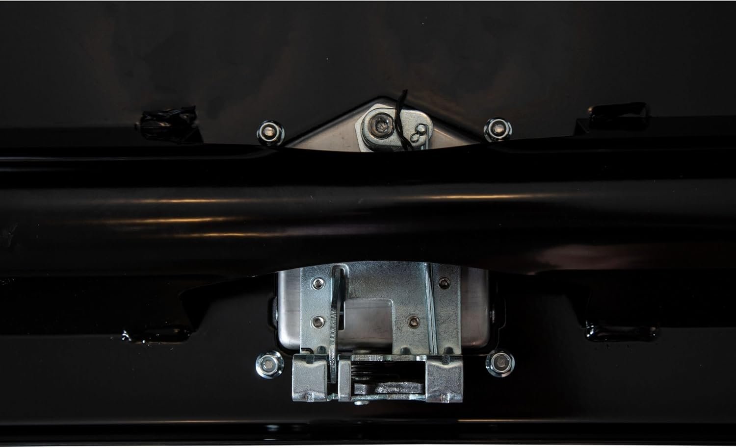 Buyers Products 1703100 14x16x24 Inch Black Steel Underbody Truck Box, Locking Paddle Latch, Recessed Drop Door, Weatherproof Tool Storage for Flatbed and Service Body Trucks, 14 Gauge Steel