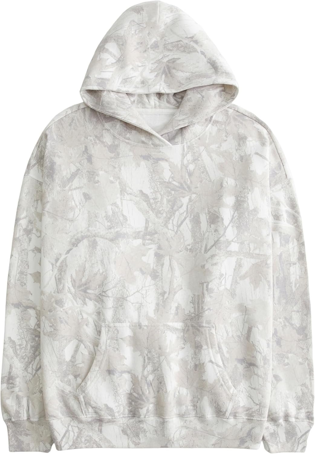 Anoumcy Camo Hoodie Womens Maple Leaf Fleece Hooded Sweatshirt Oversized Camouflage Hoodies For Women Trendy