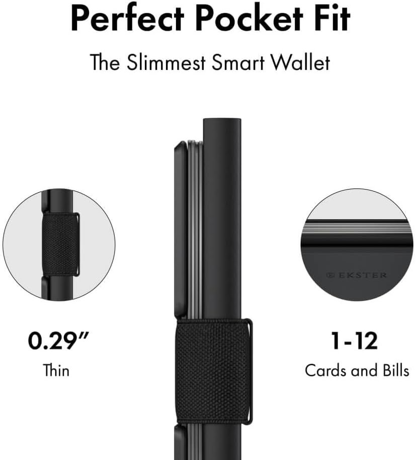 Ekster Aluminum Cardholder Wallet for Men | Metal Wallets with RFID Blocking Layer | Slim & Minimalist Aluminum Wallet with Push Button for Quick Card Access