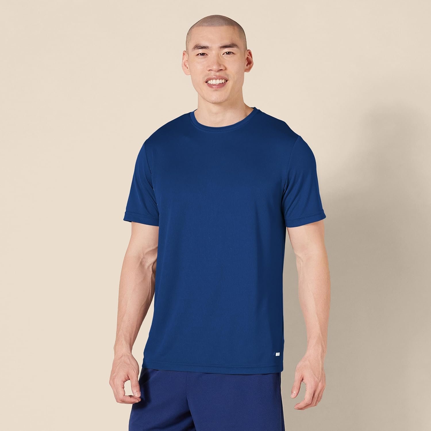 Amazon Essentials Men's Moisture Wicking Breathable Active Performance Tech Gym T-Shirts, Pack of 2