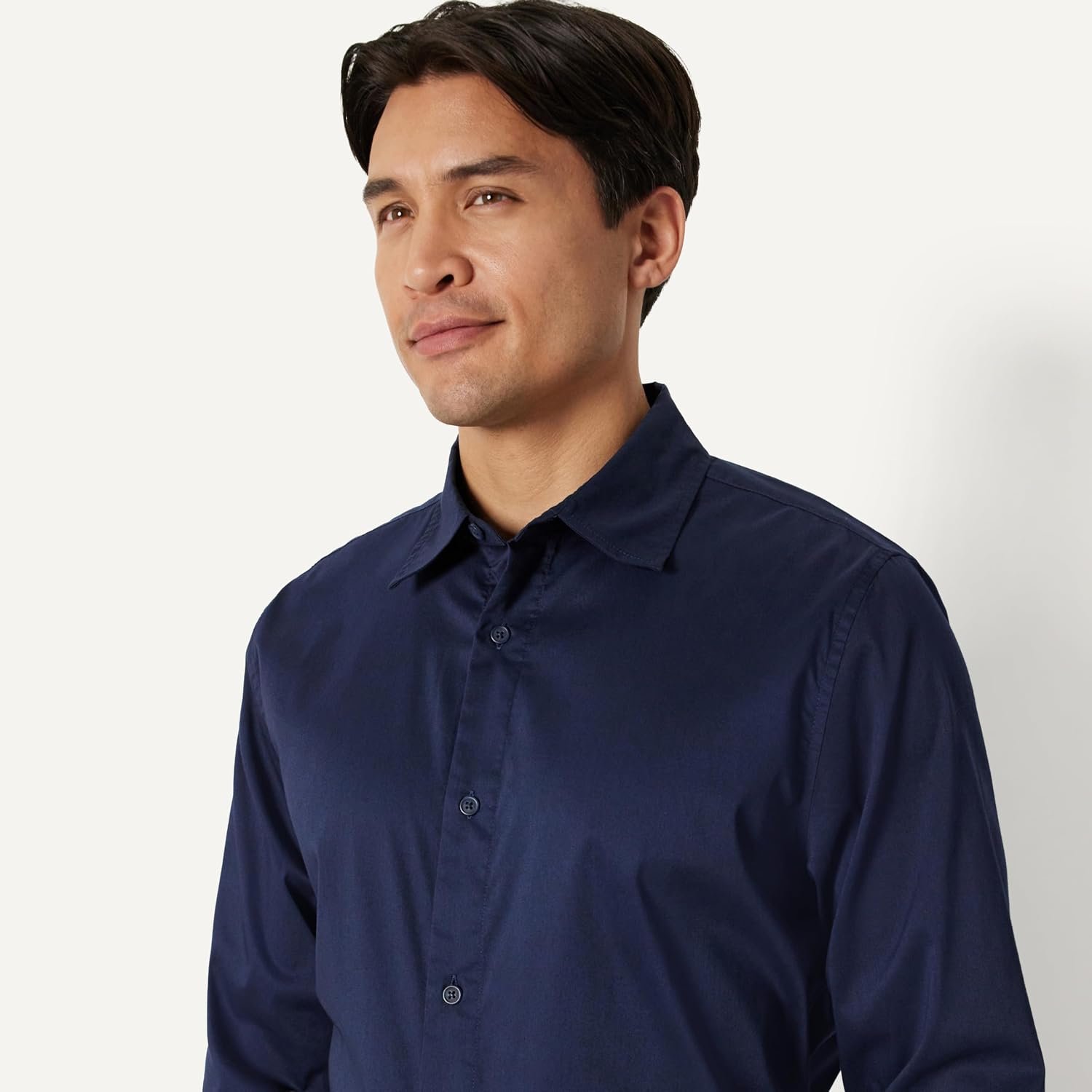 Amazon Essentials Men's Slim Fit Long Sleeve Wrinkle Resistant Stretch Dress Shirt