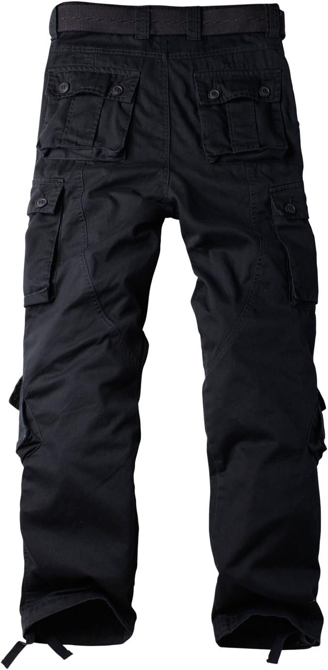 Women's Cotton Casual Military Army Cargo Combat Work Pants with 8 Pocket