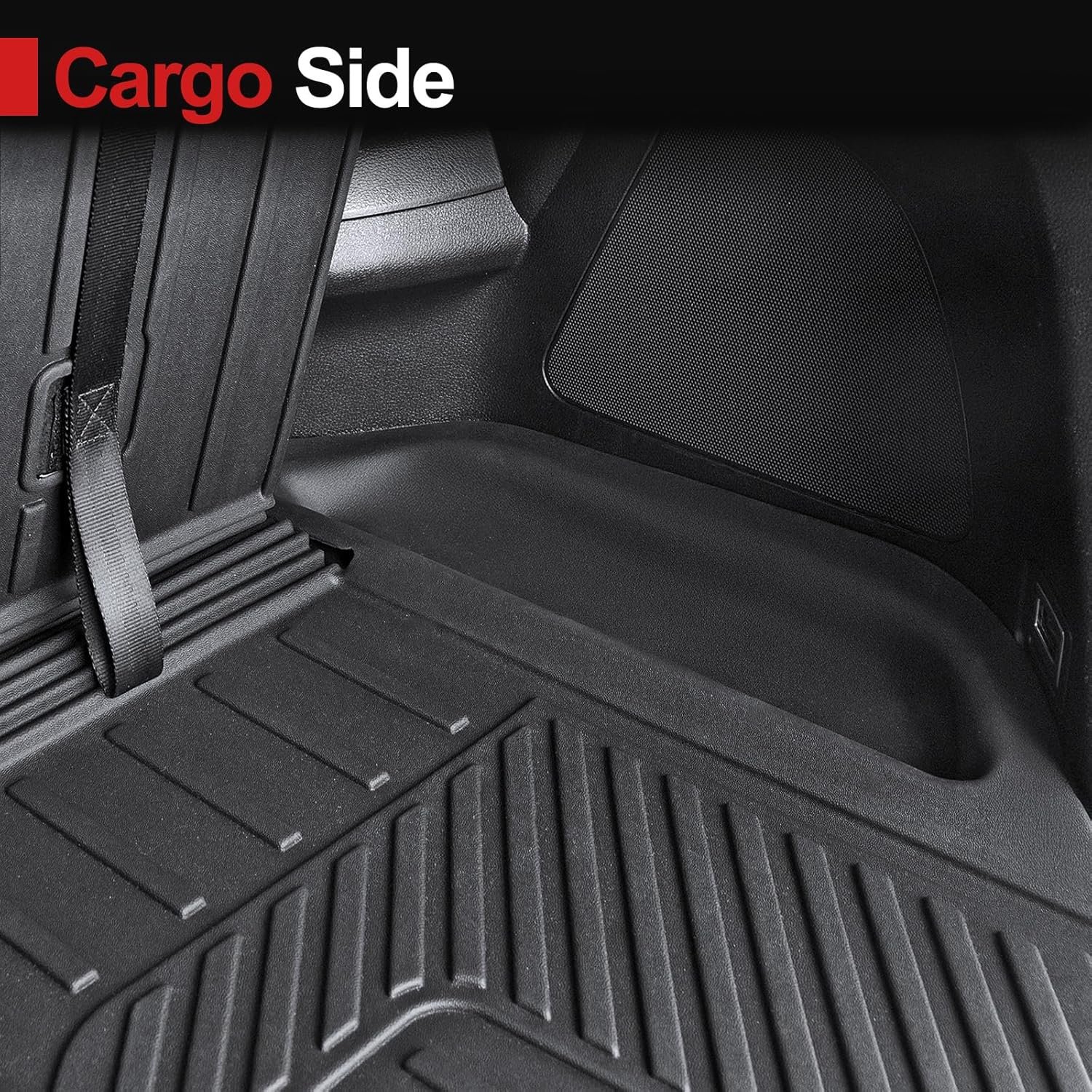 Floor Mats for 2016-2022 Honda Pilot 8 Passengers (No Elite Models), Cargo Mat with Backrest Mat All Weather Protection TPE Car Liner for Honda Pilot Door Sill Guards Accessories