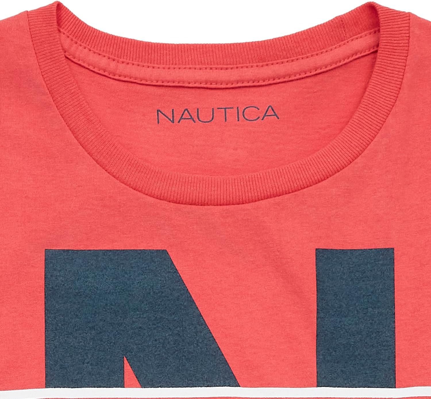 Nautica Men's Short Sleeve 100% Cotton Nautical Series Graphic Tee
