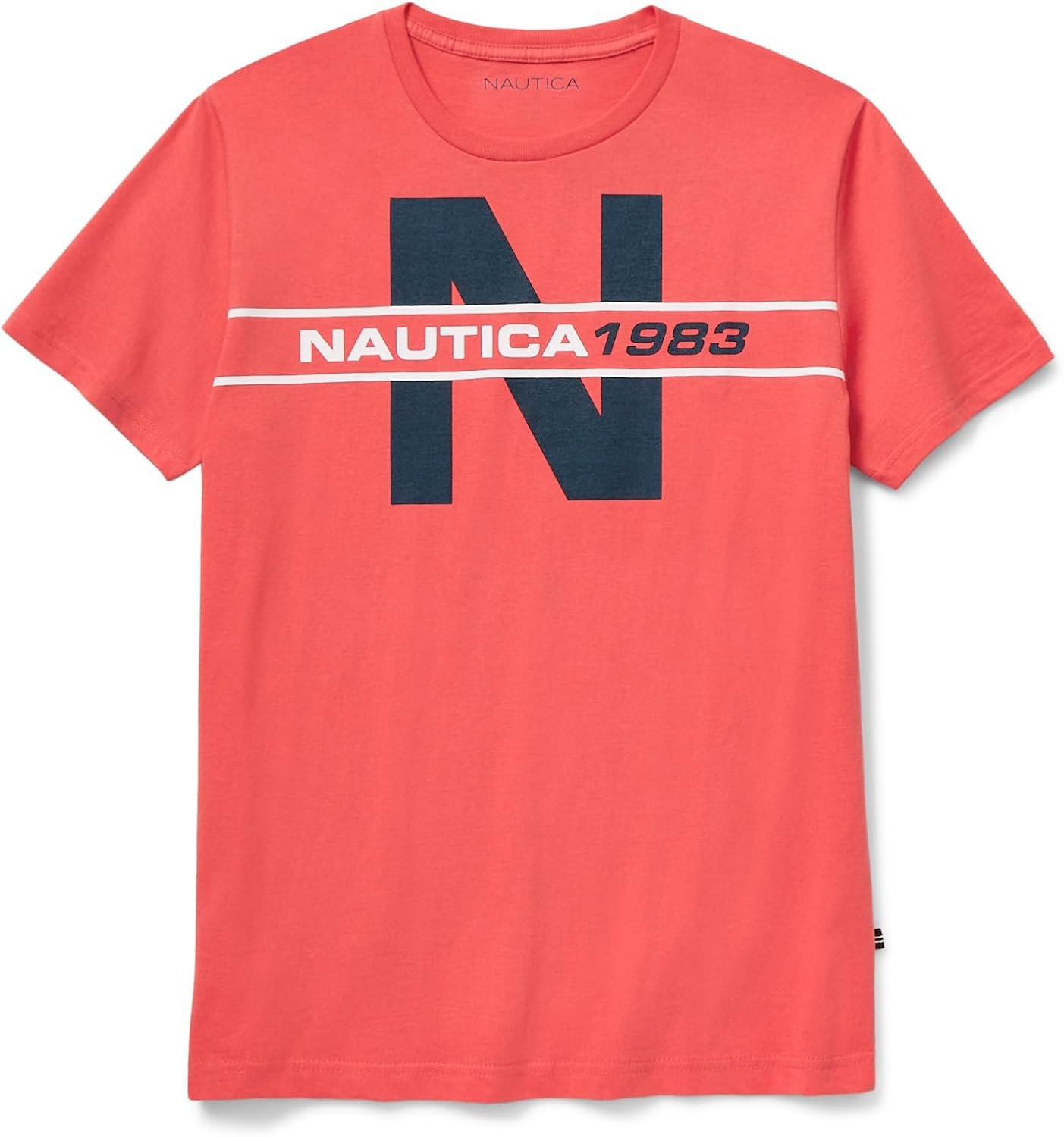 Nautica Men's Short Sleeve 100% Cotton Nautical Series Graphic Tee