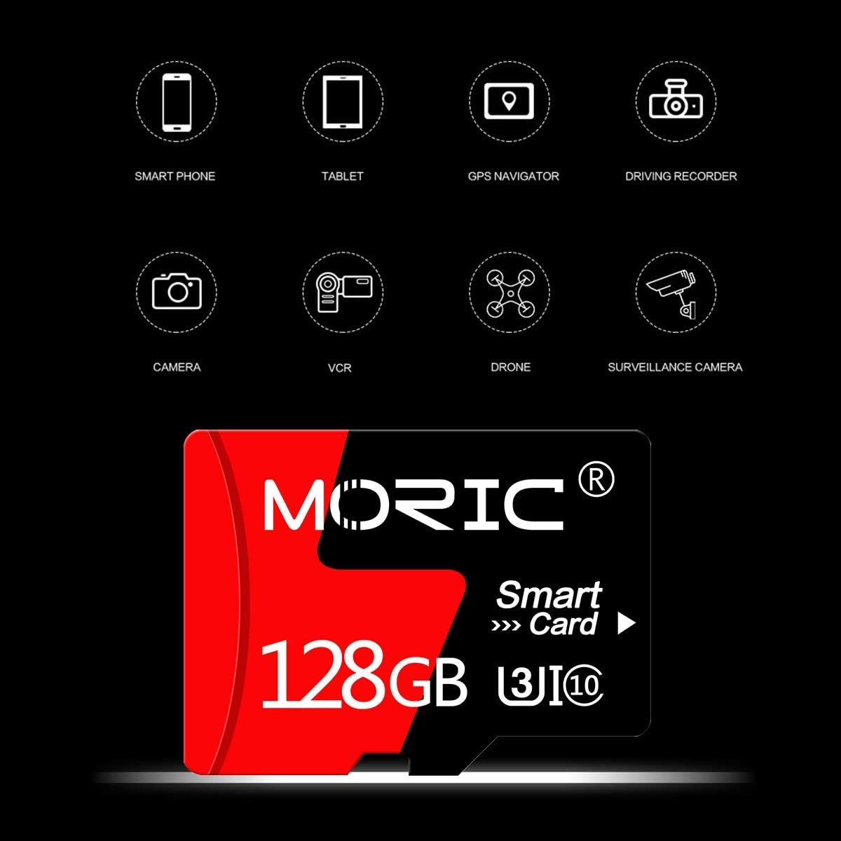 2 Pack 128GB Micro SD Card with Adapter High Speed Memory Card,C10 A1 Memory TF Card for Camera/Dash Cam/Smartphone/Tablet/Drone