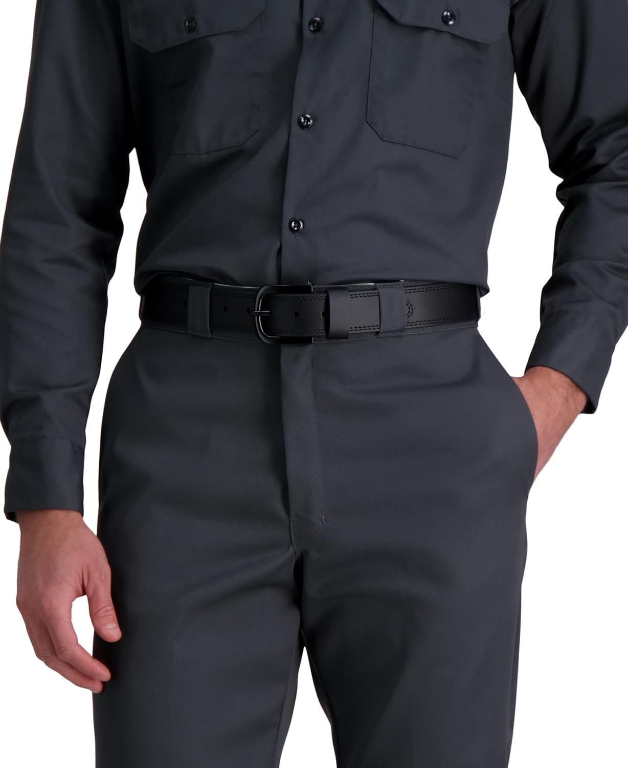 Dickies mens Genuine Leather Belt – Durable Casual Style, Regular & Big and Tall Sizes