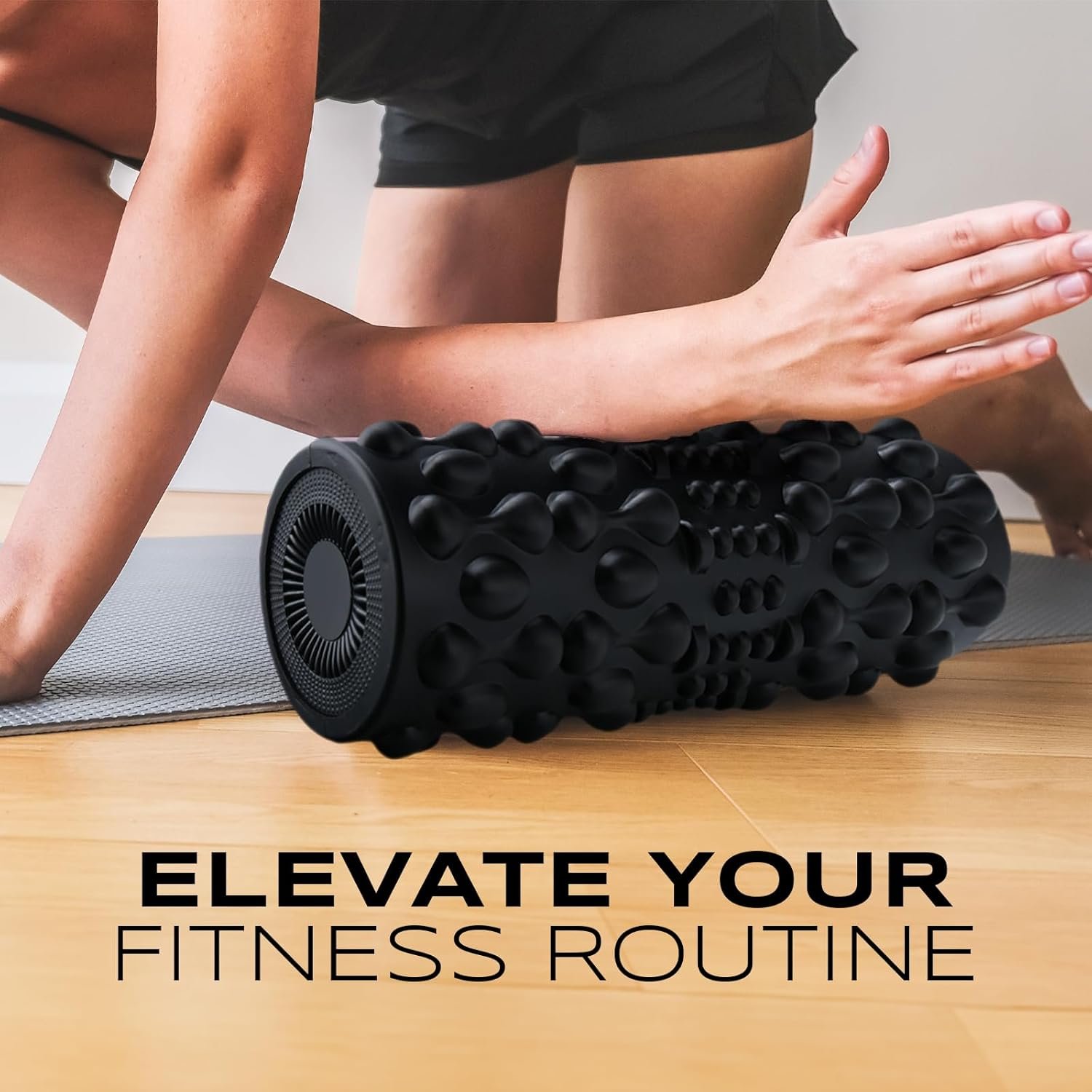 PURSONIC Vibrating Foam Roller – Deep Tissue Massage for Muscle Recovery – 5 Intensity Levels, USB Rechargeable, Durable & Lightweight Design