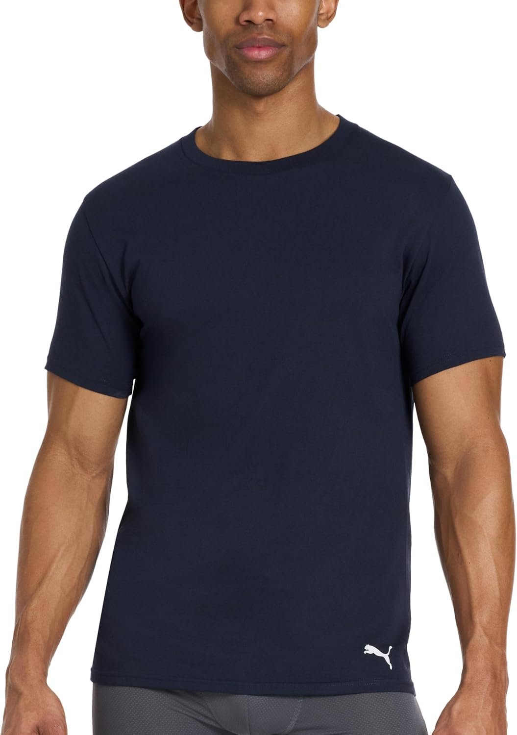 Puma Men's 4 Pack Cotton Crewneck Short Sleeve T-Shirt