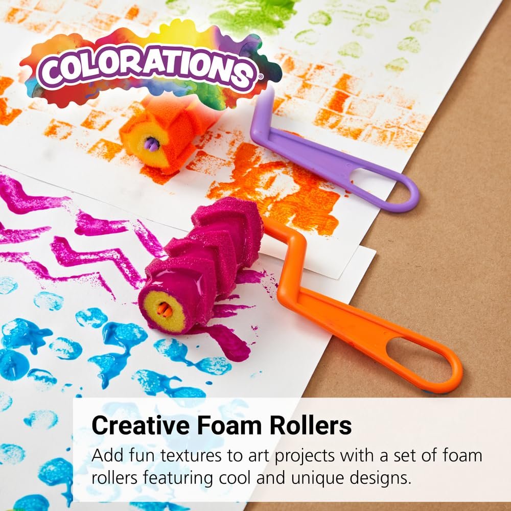 Colorations COOLROLL Cool Designs Foam Rollers (Pack of 12)
