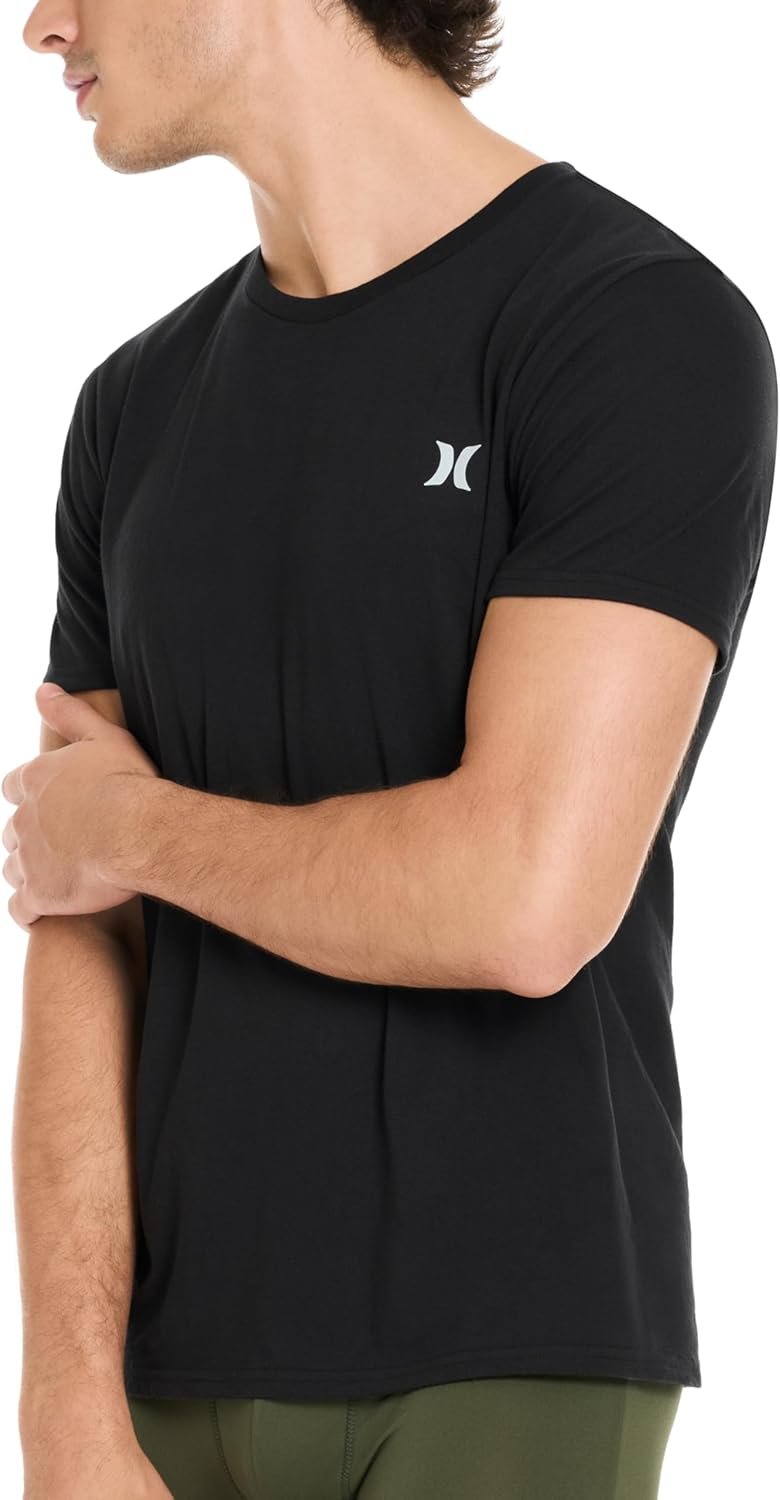 Hurley Men's 2 Pack Cotton Crewneck Short Sleeve T-Shirt