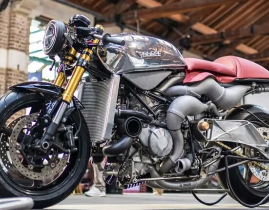 A new eight-cylinder two-stroke motorcycle is coming. And it promises almost 300 hp
