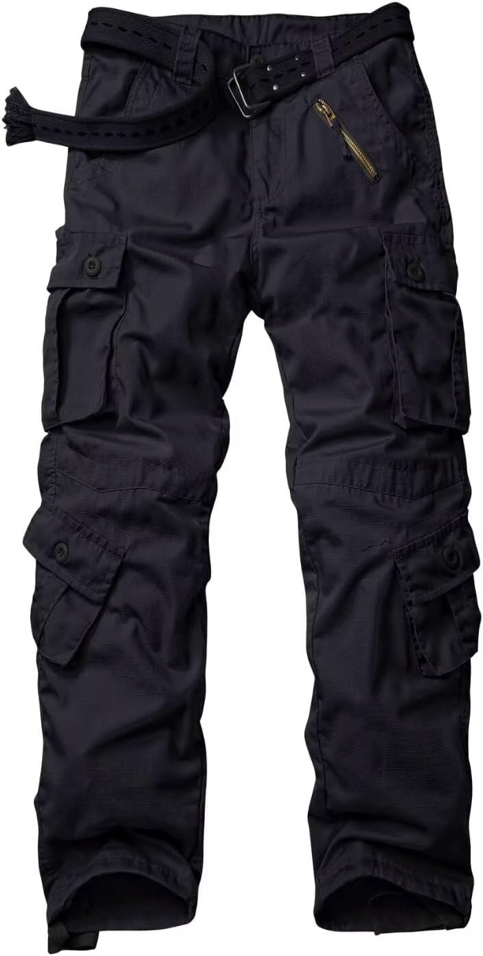 AKARMY Womens Cargo Pants with Pockets Outdoor Casual Ripstop Camo Military Combat Construction Work Pants