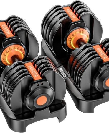 Adjustable Dumbbells Set of 2，Free Weights Dumbbells Set，Adjustable Dumbbell Set，52.5 lbs pair 105 lbs，15 in 1，for Men/Women Gym Equipment for Home Strength Training Equipment