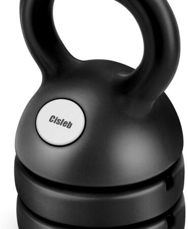 Adjustable Kettlebell Weight Set: 3-in-1 Kettlebells (5lbs 8lbs 12lbs) for Home Gym Full-Body Workout Strength Training Weight Loss | Good for Beginners