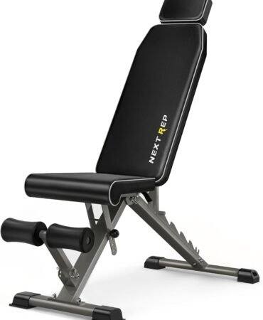 Adjustable Weight Bench,1000 LB Fast Folding Workout Bench for Home Gym Strength Training, Incline Decline Flat Utility Bench Press for Full Body Workout, Upright Storage Yellow Exercise Bench