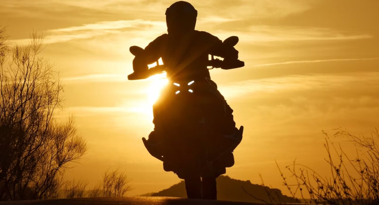 Adventure bike that seems to be made for riders over 40
