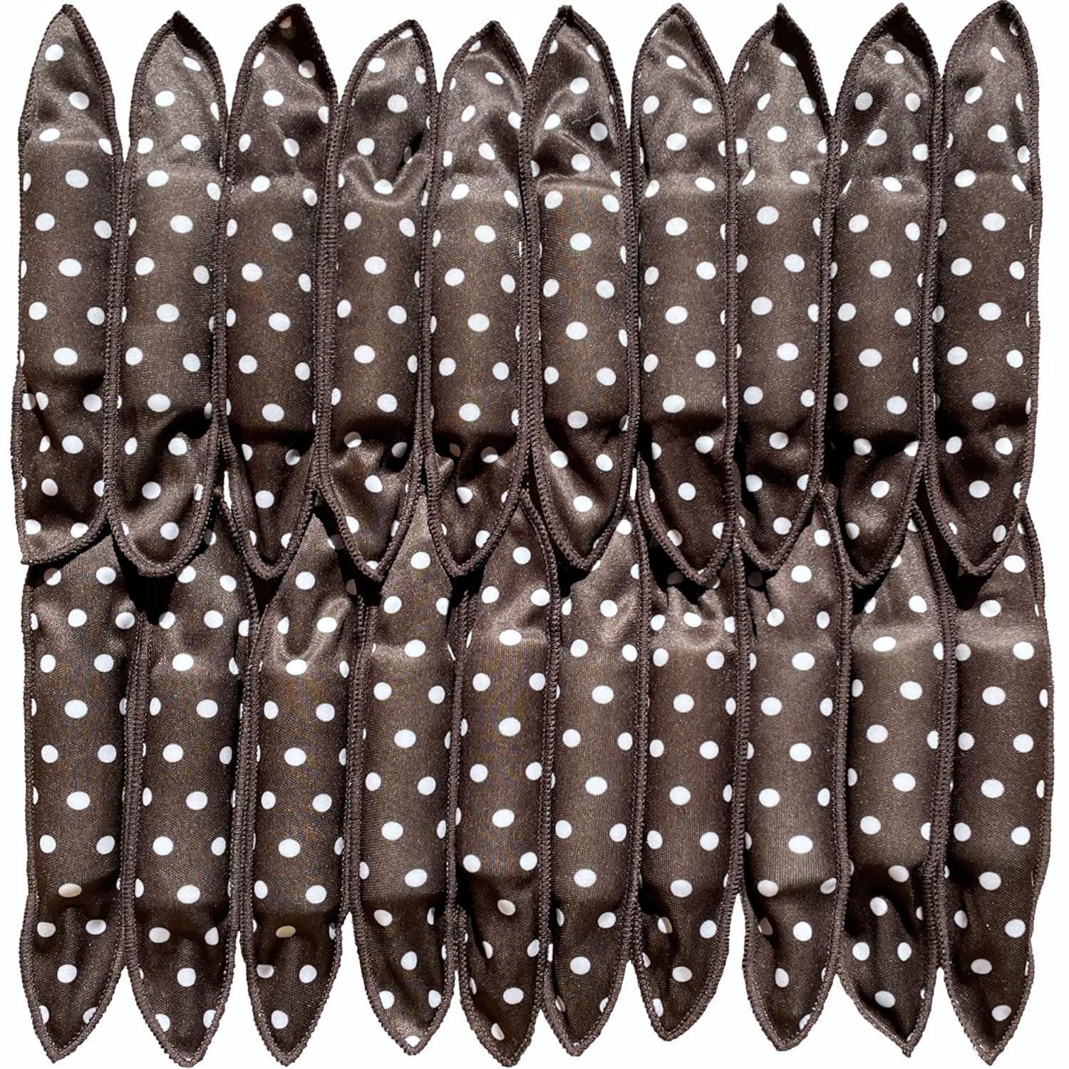 Aimin Soft Overnight Foam Curlers with Satin Sponge Rollers for Long Hair, No-Heat Curls (20 pcs, black)