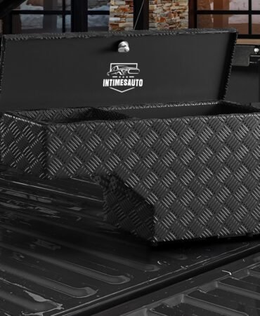 All Metal Truck Bed Swing Tool Box for 2017-2026 Ford F-250 F-350 Super Duty Passenger Side, Rotatable Wheel Well Storage Case Toolbox with Keyless Combination Lock for Off-Road Enthusiast